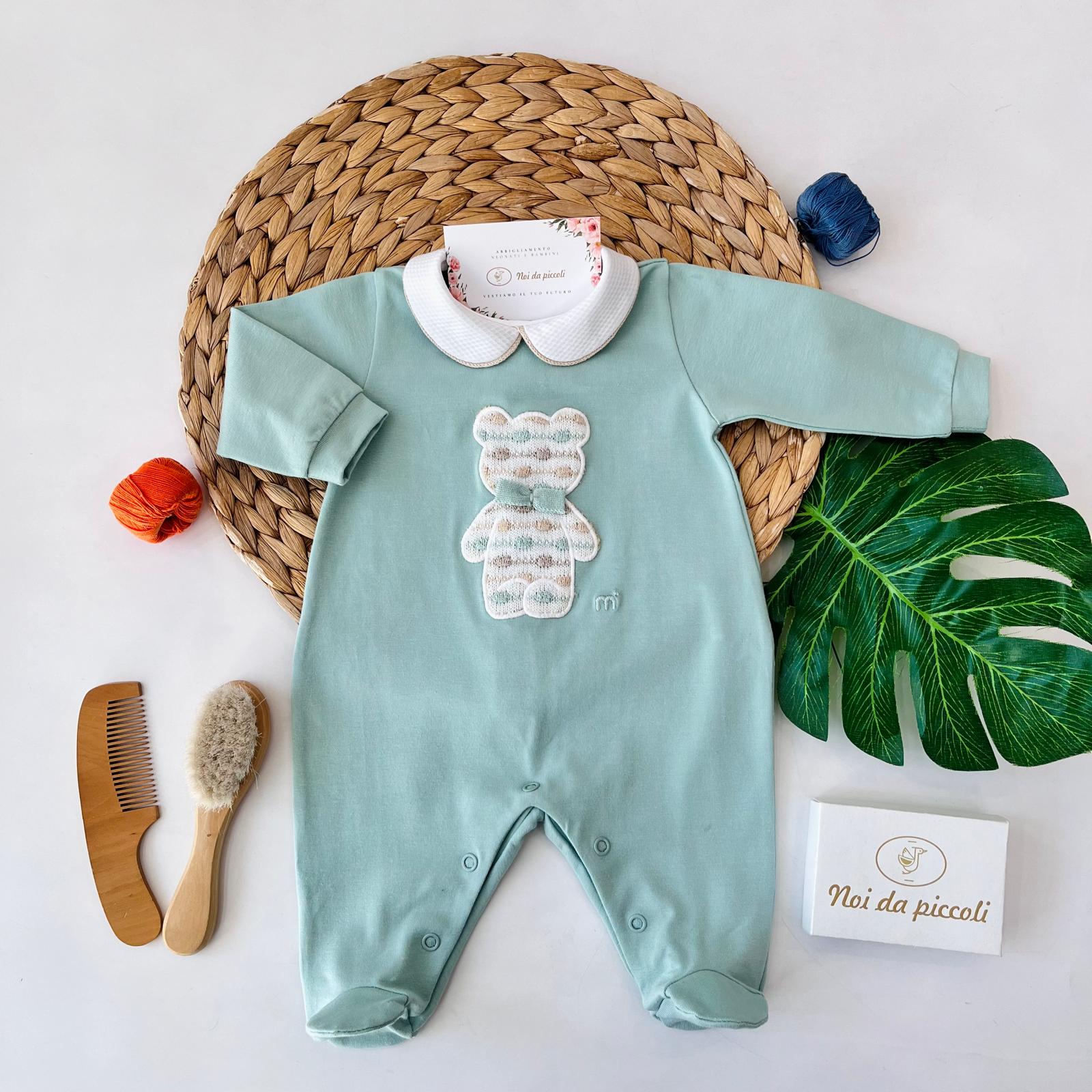 TUTINA ORSETTO COTONE YELSY SALVIA MULTICOLOR - Noi da piccoli