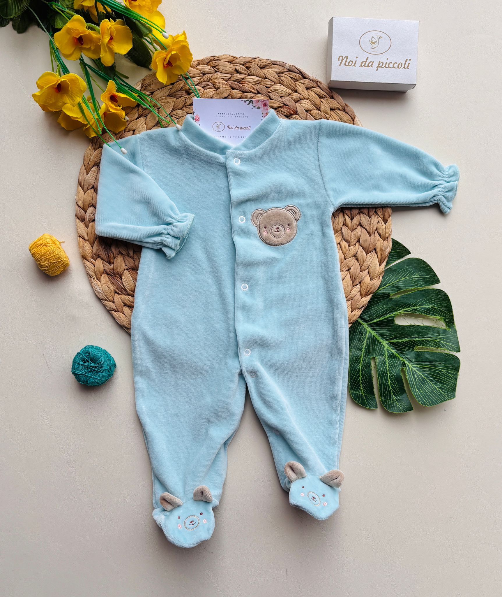 TUTINA OSITO CINIGLIA VERDE ACQUA - Noi da piccoli