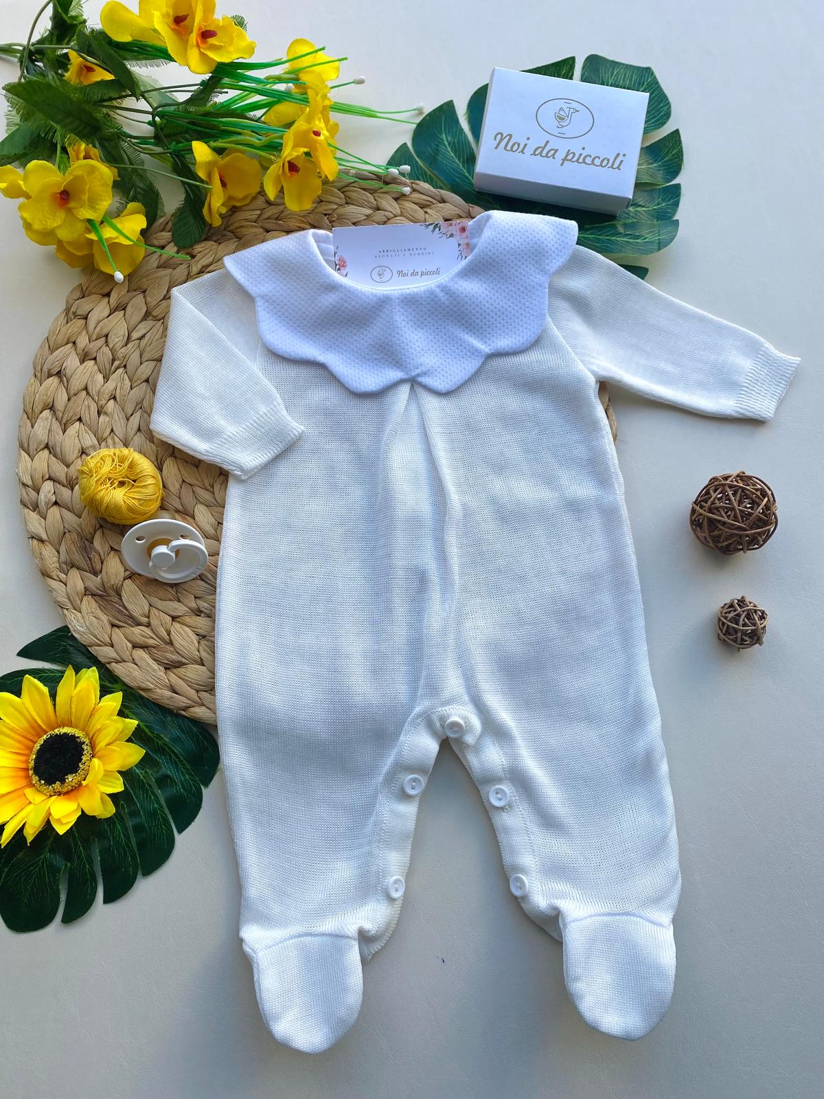 TUTINA PANNA CON COLLETTO BIANCO - Noi da piccoli