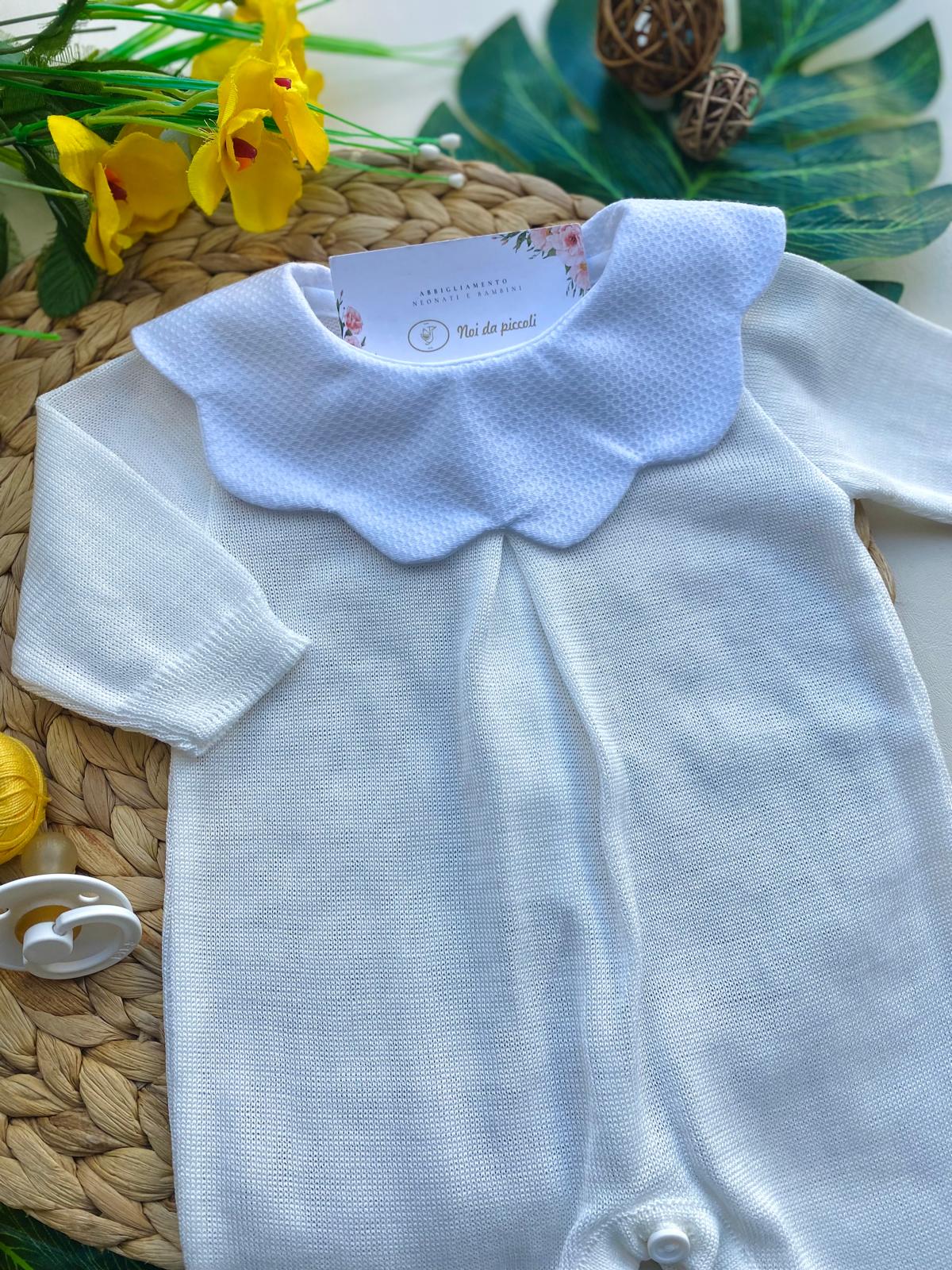 TUTINA PANNA CON COLLETTO BIANCO - Noi da piccoli