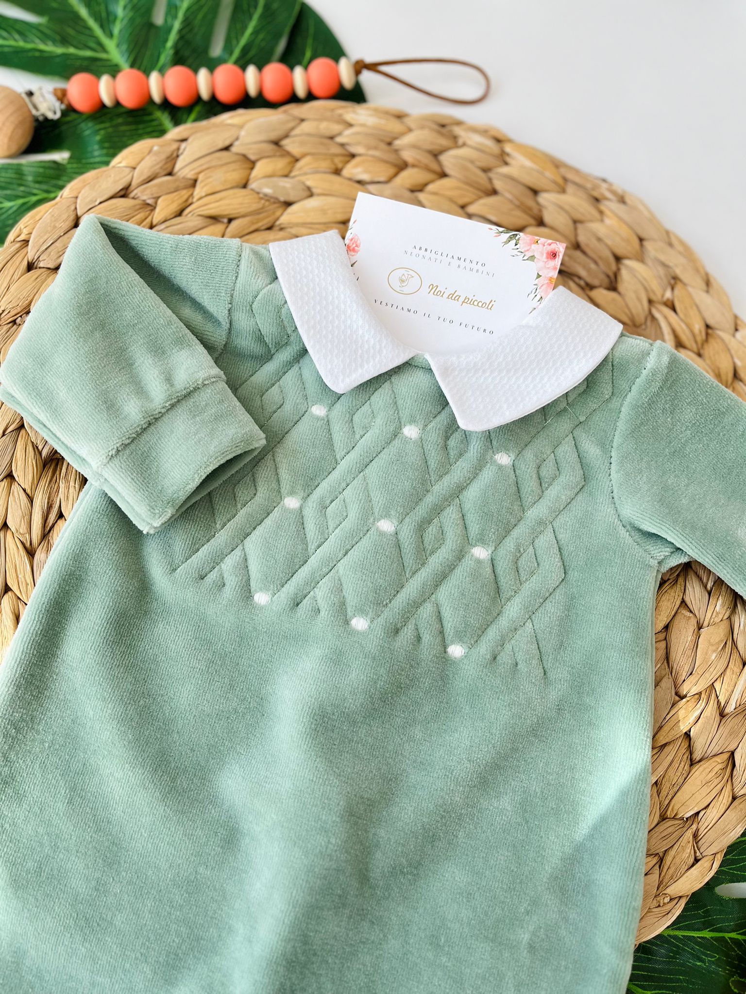 TUTINA ROMBI E POIS CINIGLIA SALVIA - Noi da piccoli