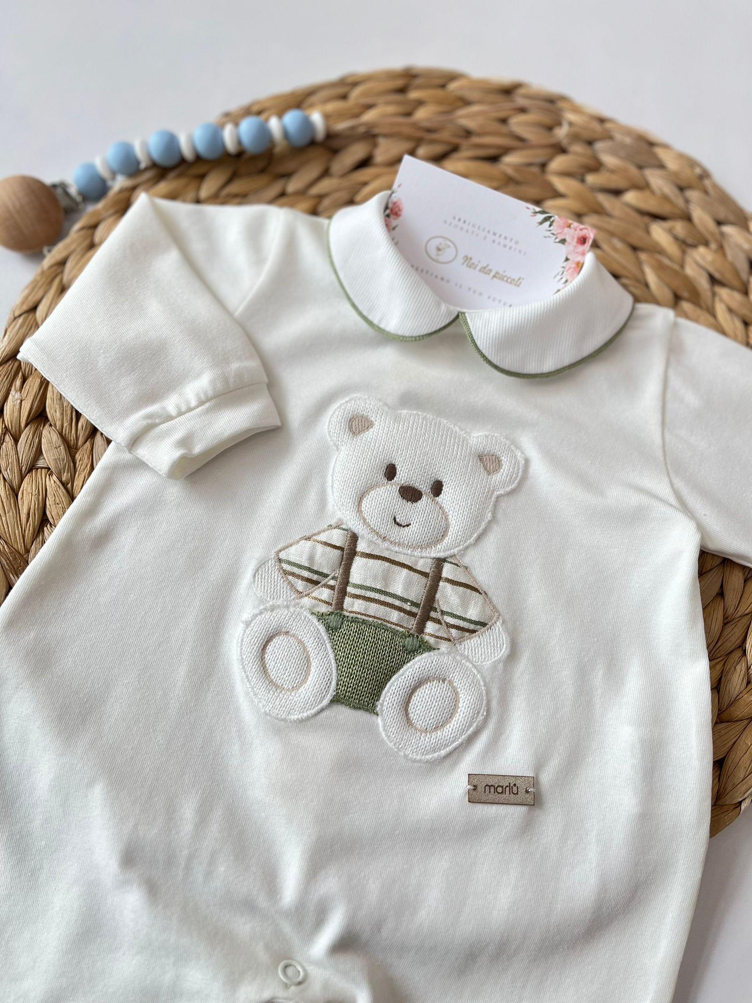 TUTINA TENERO ORSETTO 100 % COTONE VANIGLIA - Noi da piccoli