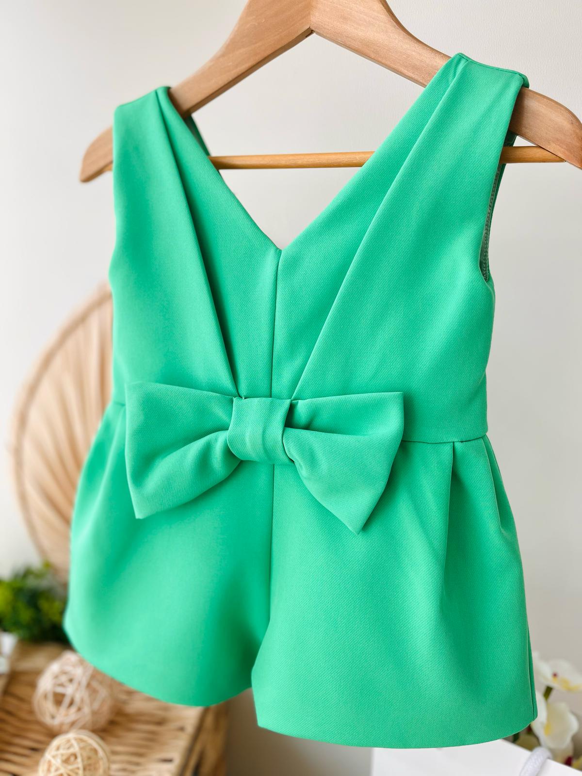 TUTINA VERDE CON FIOCCHETTO CENTRALE - Noi da piccoli