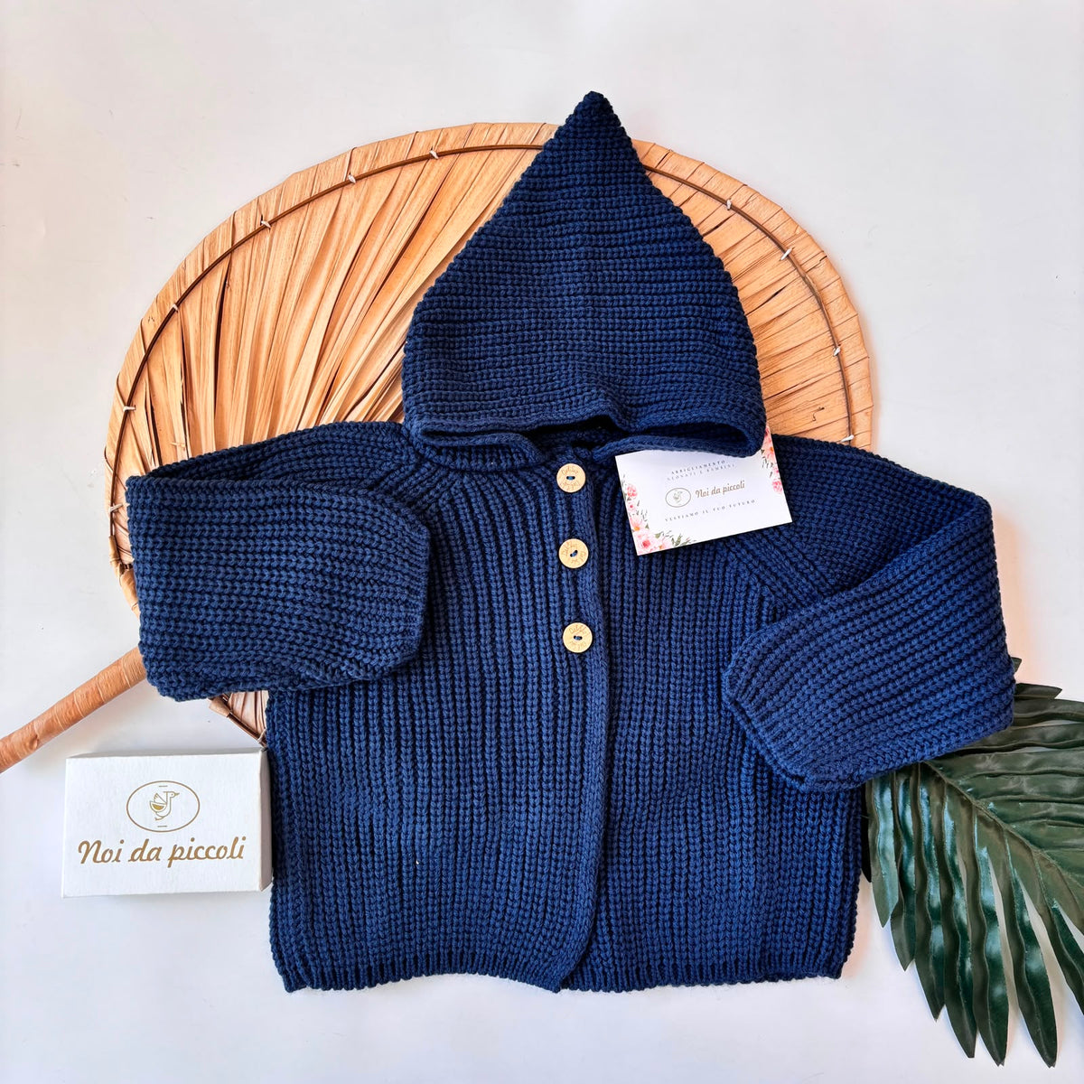 Cardigan IN FILATO CALDO BLU
