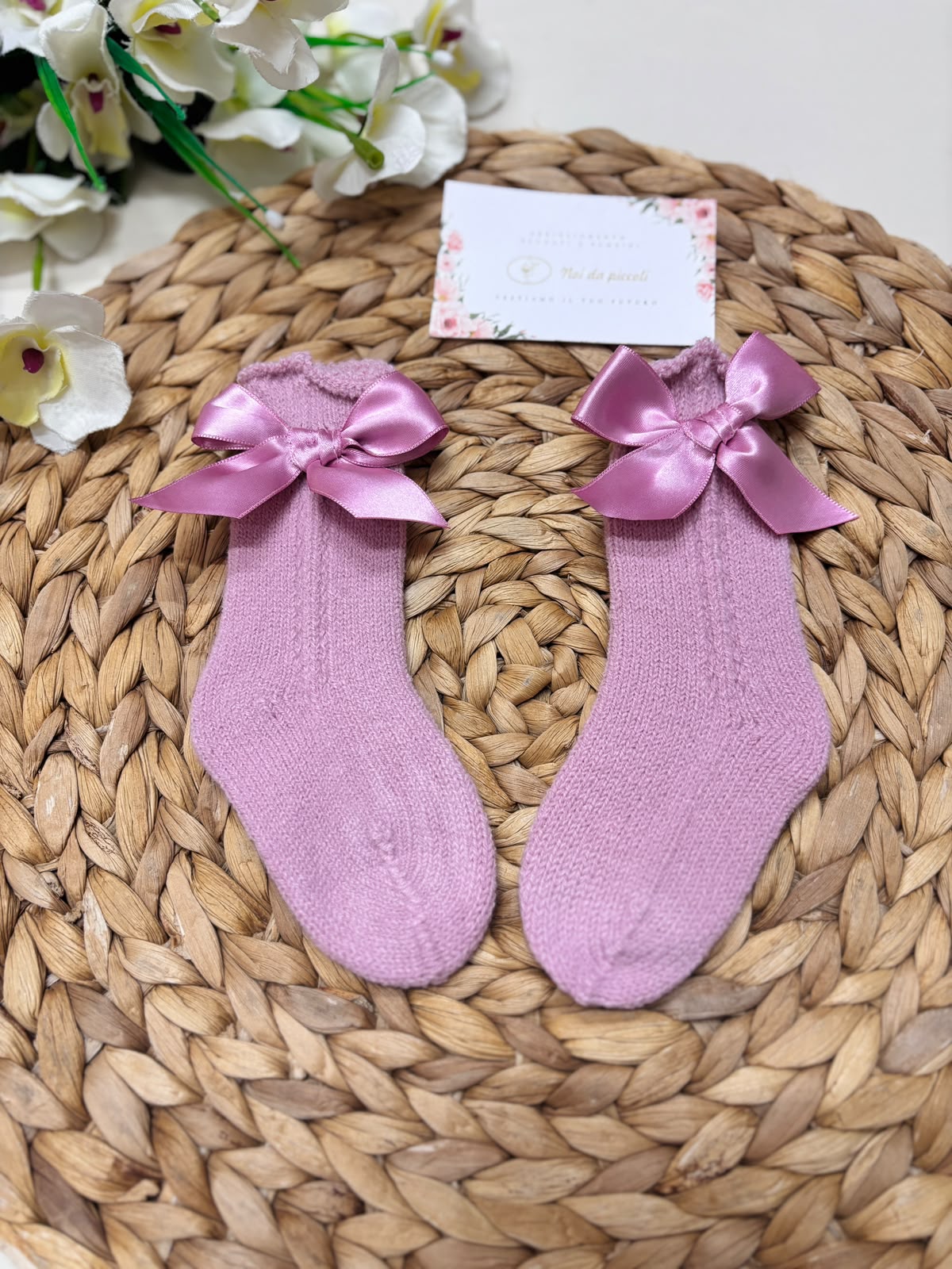 CALZINI COTONE CALDO ROSA