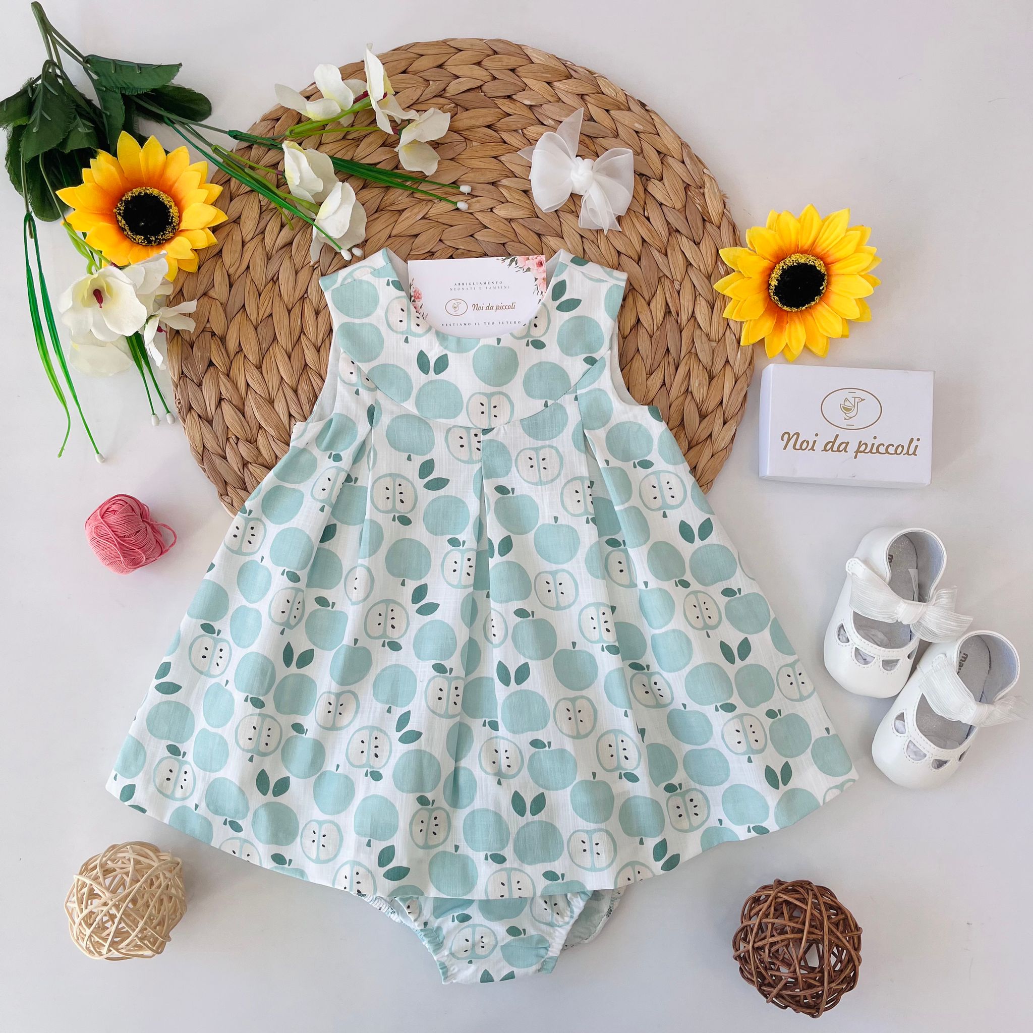 vestina 100 % COTONE Bianco - Noi da piccoli