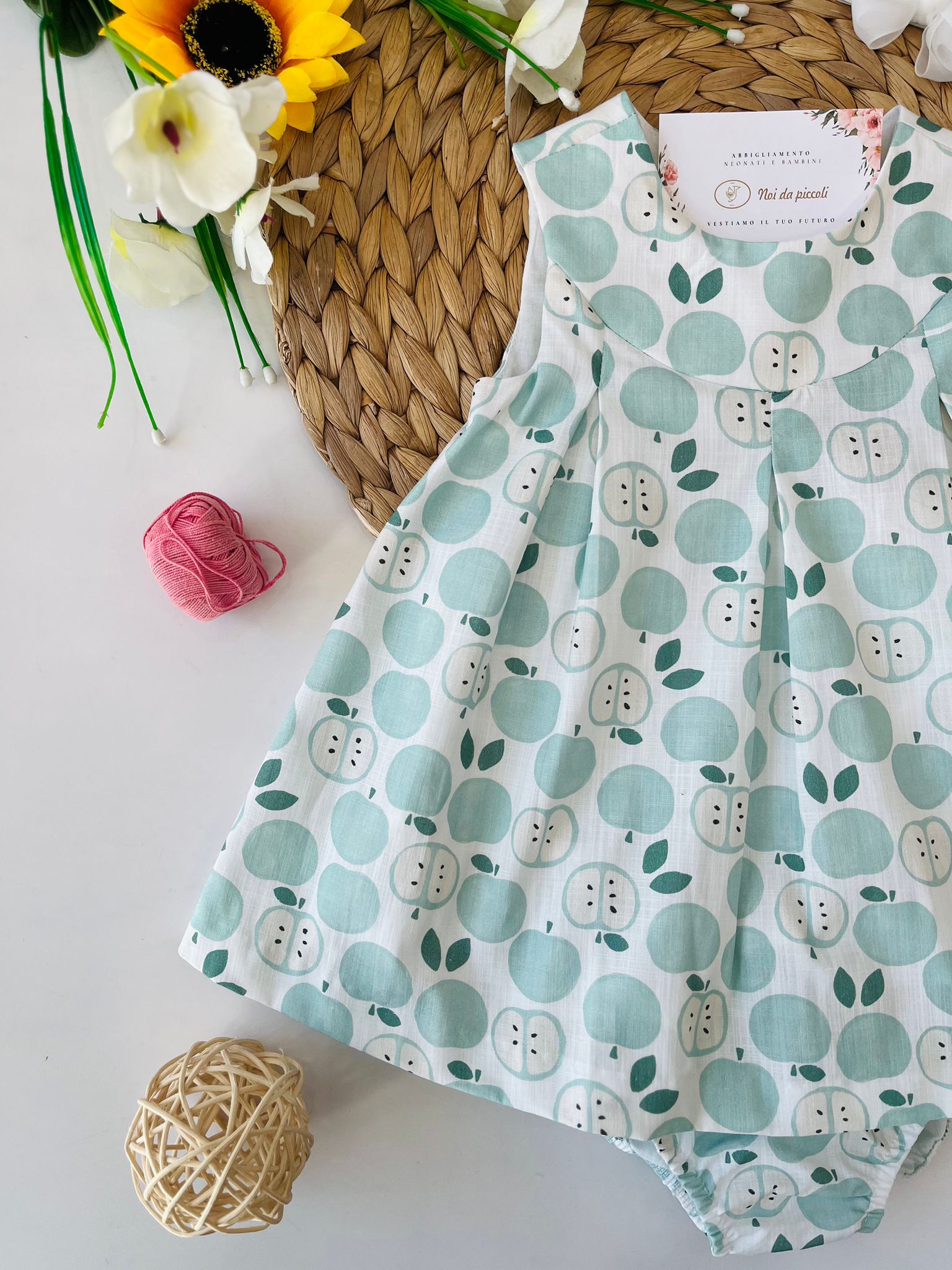 vestina 100 % COTONE Bianco - Noi da piccoli