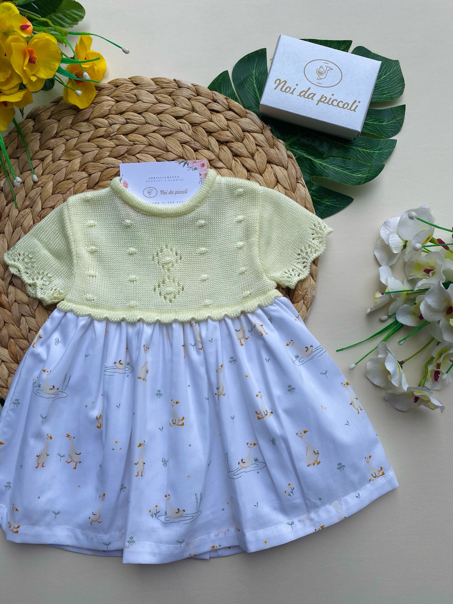 vestina 100 % COTONE Giallo - Noi da piccoli