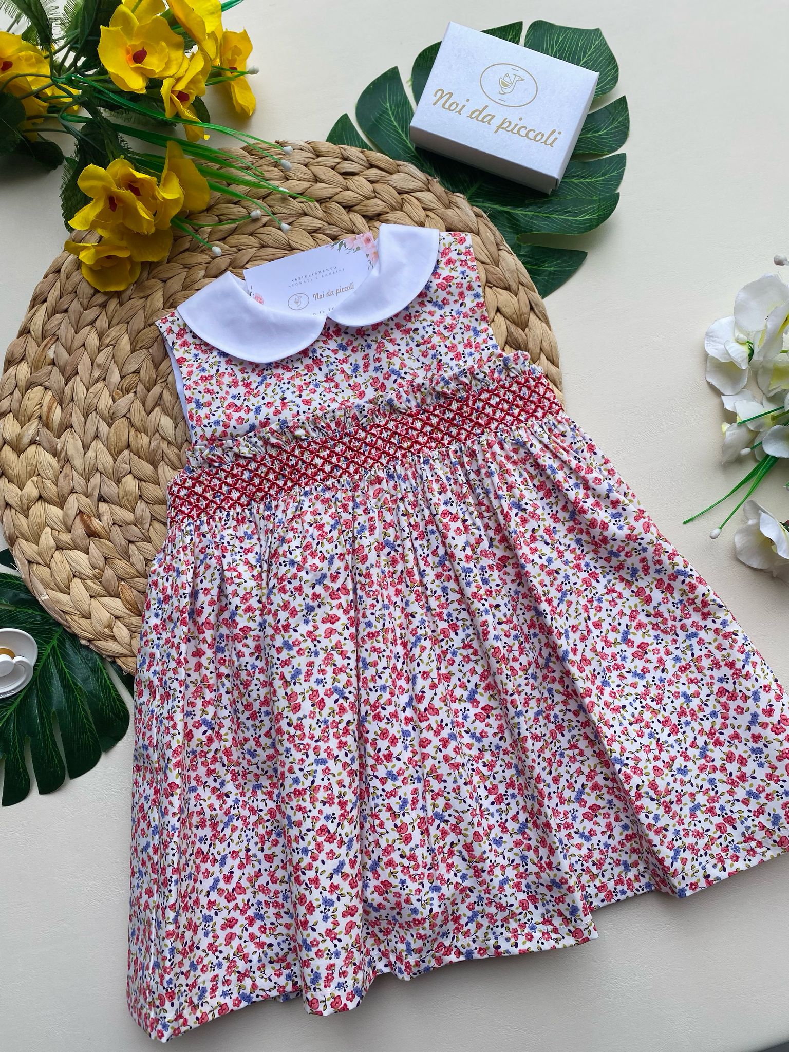 vestina 100 % COTONE Rosso - Noi da piccoli