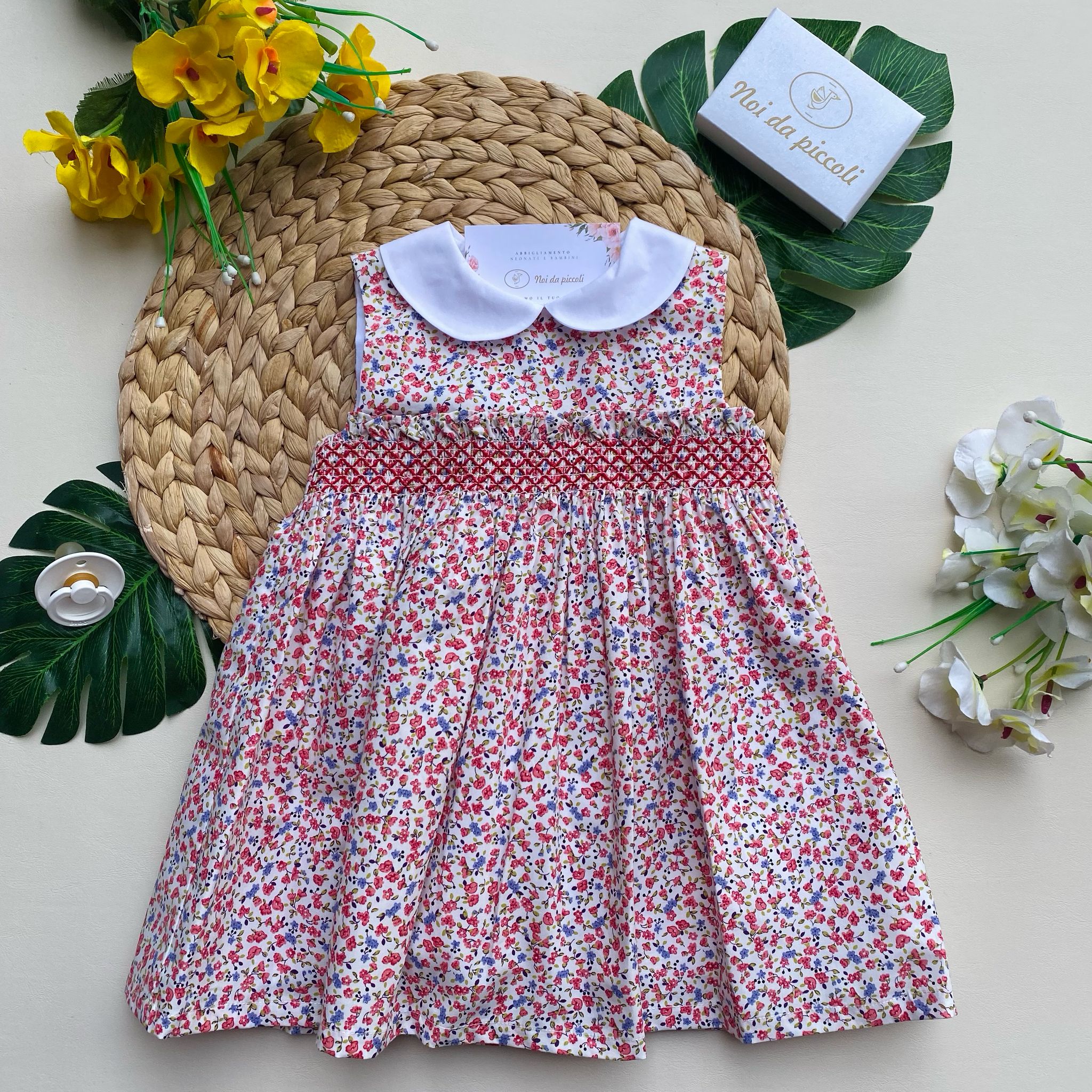 vestina 100 % COTONE Rosso - Noi da piccoli