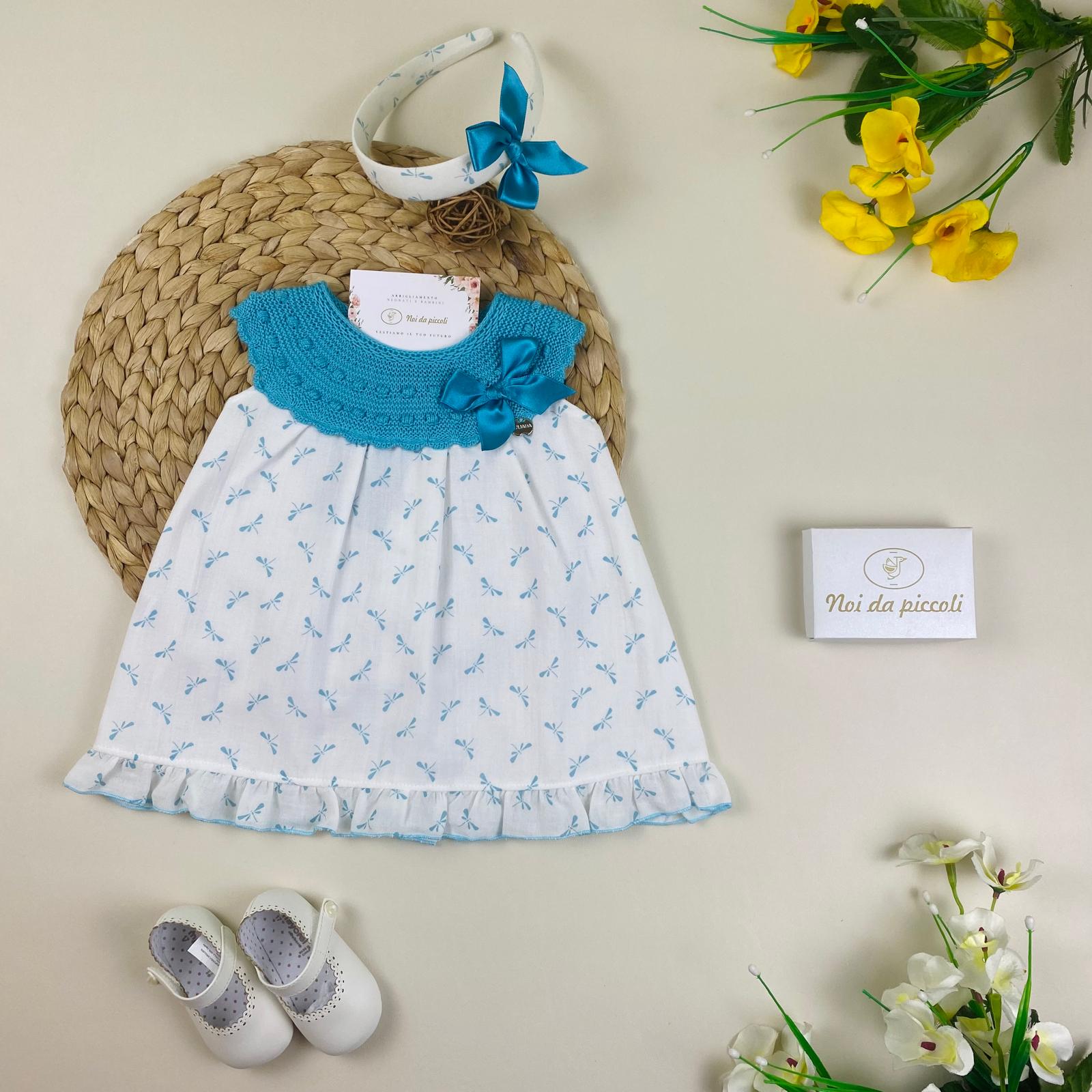 vestina 100 % COTONE Turchese - Noi da piccoli