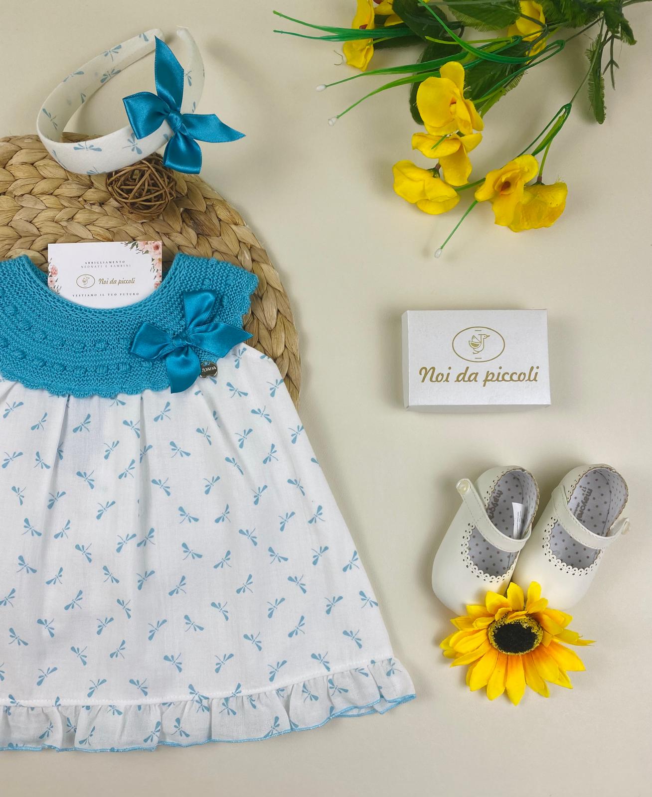 vestina 100 % COTONE Turchese - Noi da piccoli