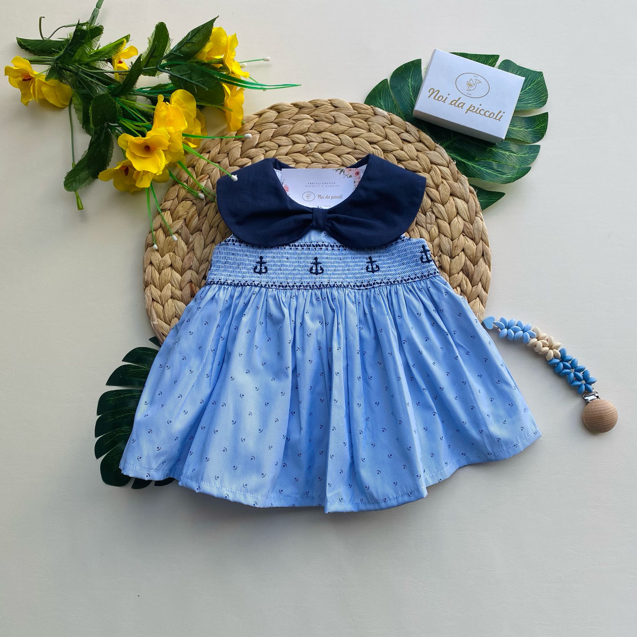 vestina Blu con ancore - Noi da piccoli