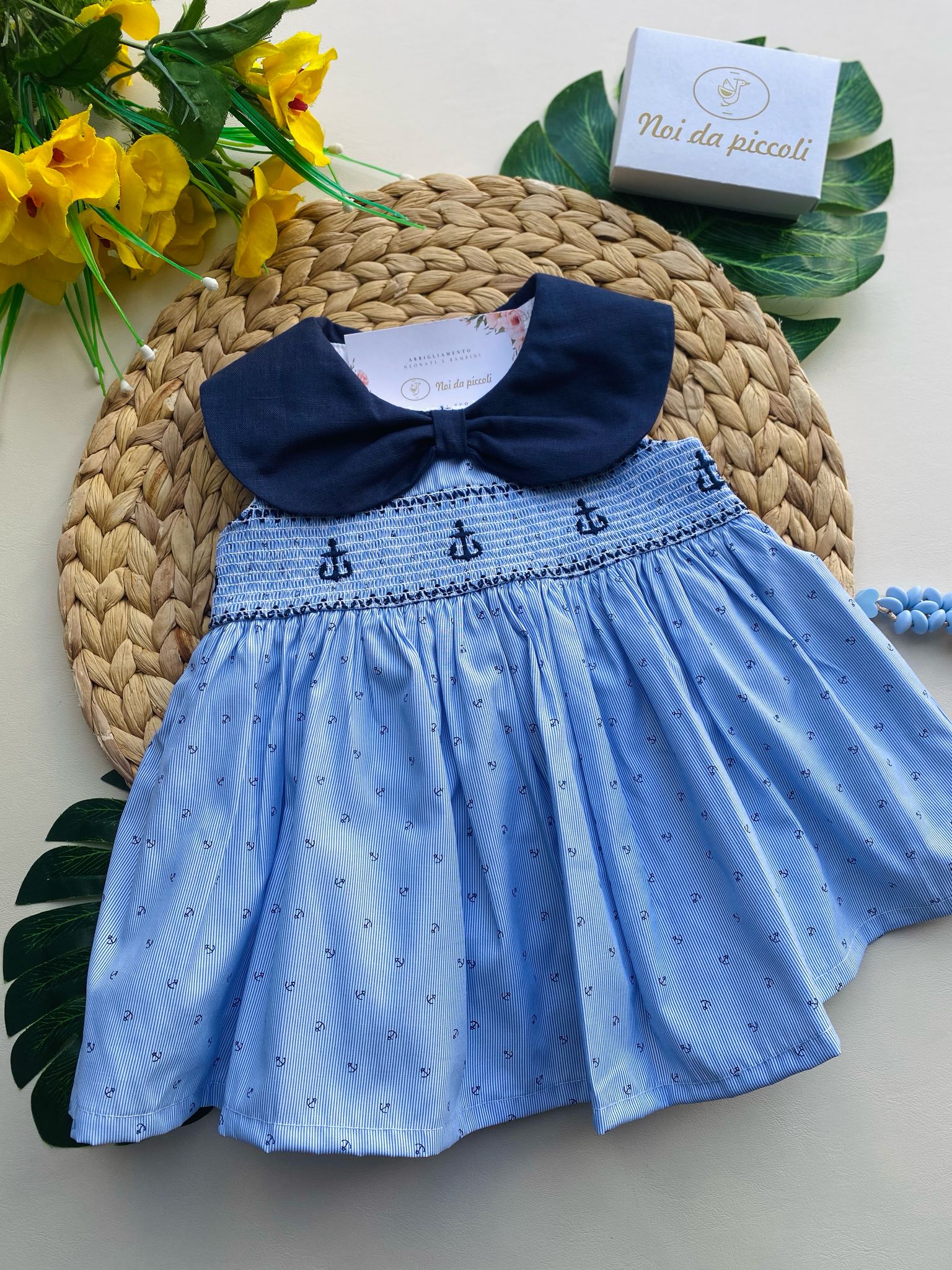 vestina Blu con ancore - Noi da piccoli