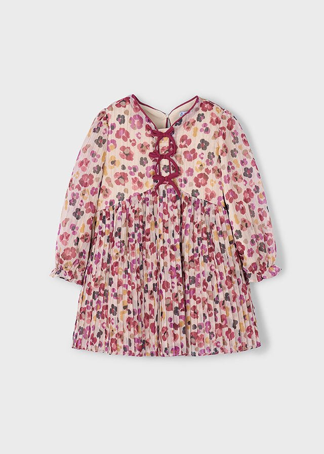 VESTINA CALDO COTONE FLOREALE CEREZA - Noi da piccoli