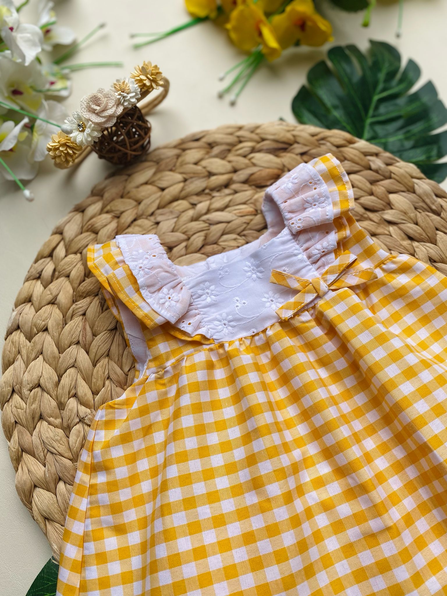 VESTINA CON CULOTTE Cotone Bianco - Noi da piccoli