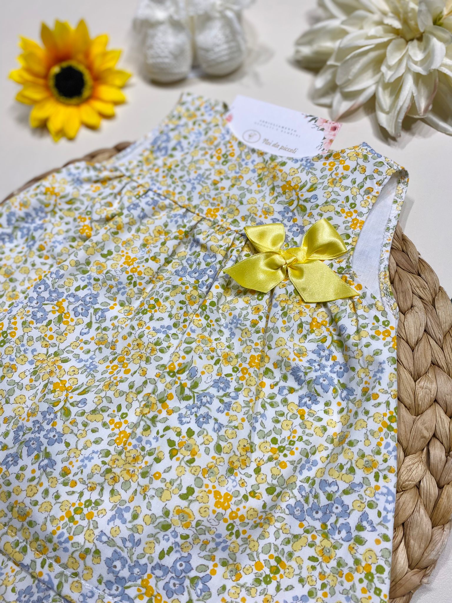 VESTINA CON CULOTTE Giallo - Noi da piccoli