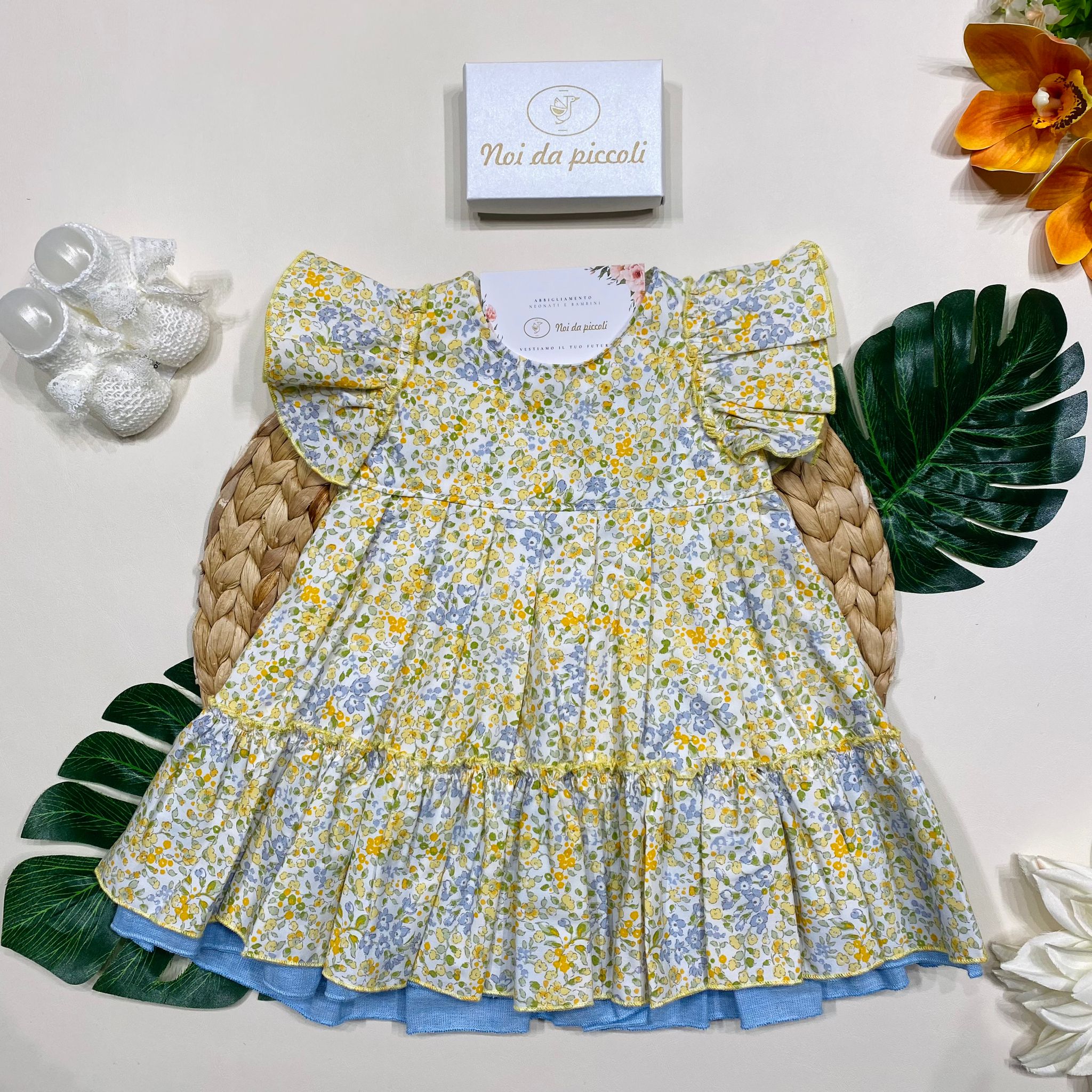 VESTINA CON CULOTTE Giallo - Noi da piccoli