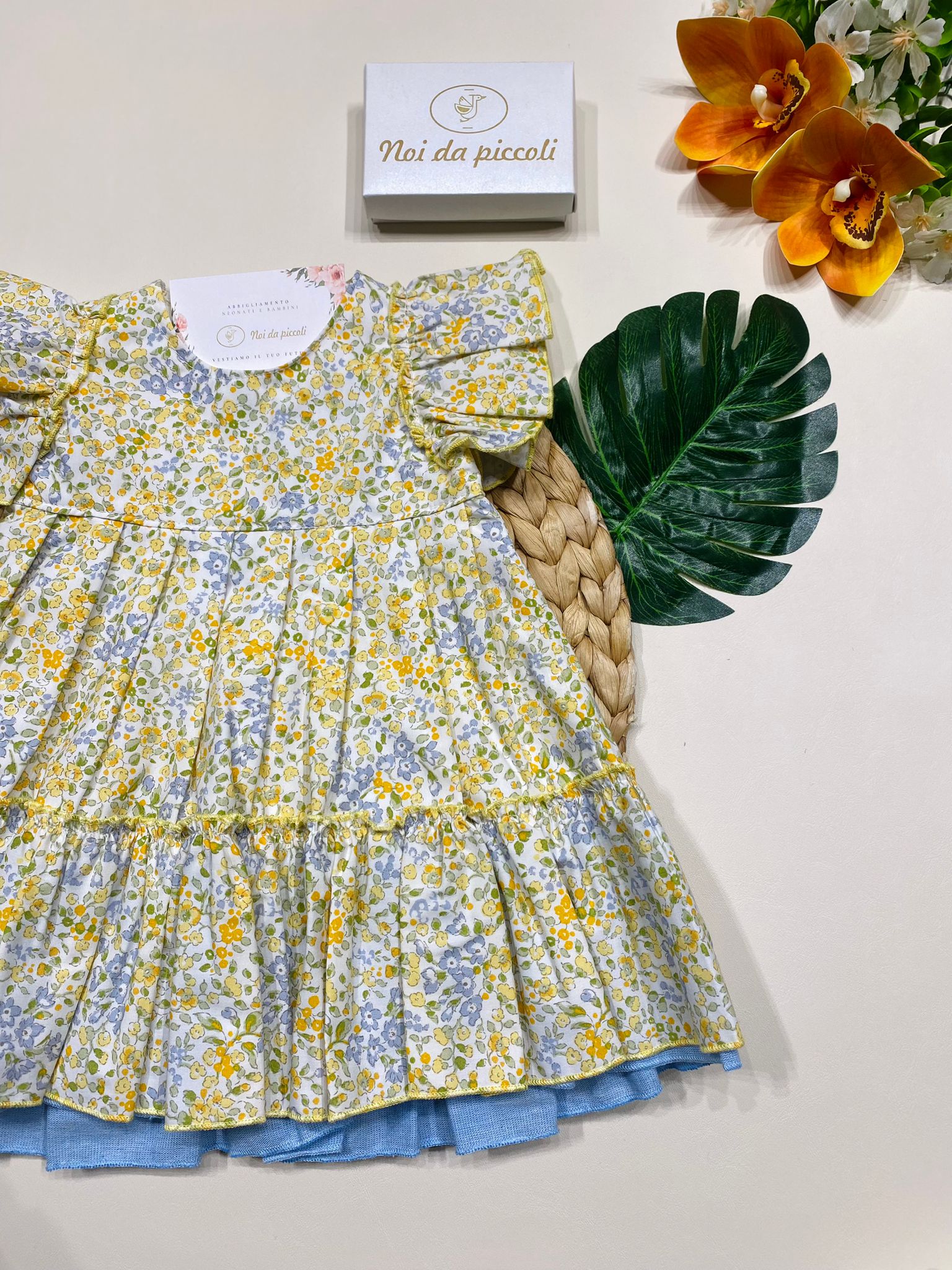 VESTINA CON CULOTTE Giallo - Noi da piccoli