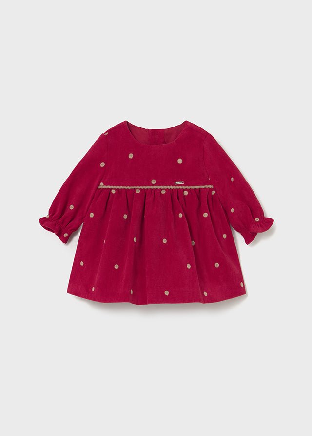 VESTINA CON POIS BEIGE GUINDA - Noi da piccoli