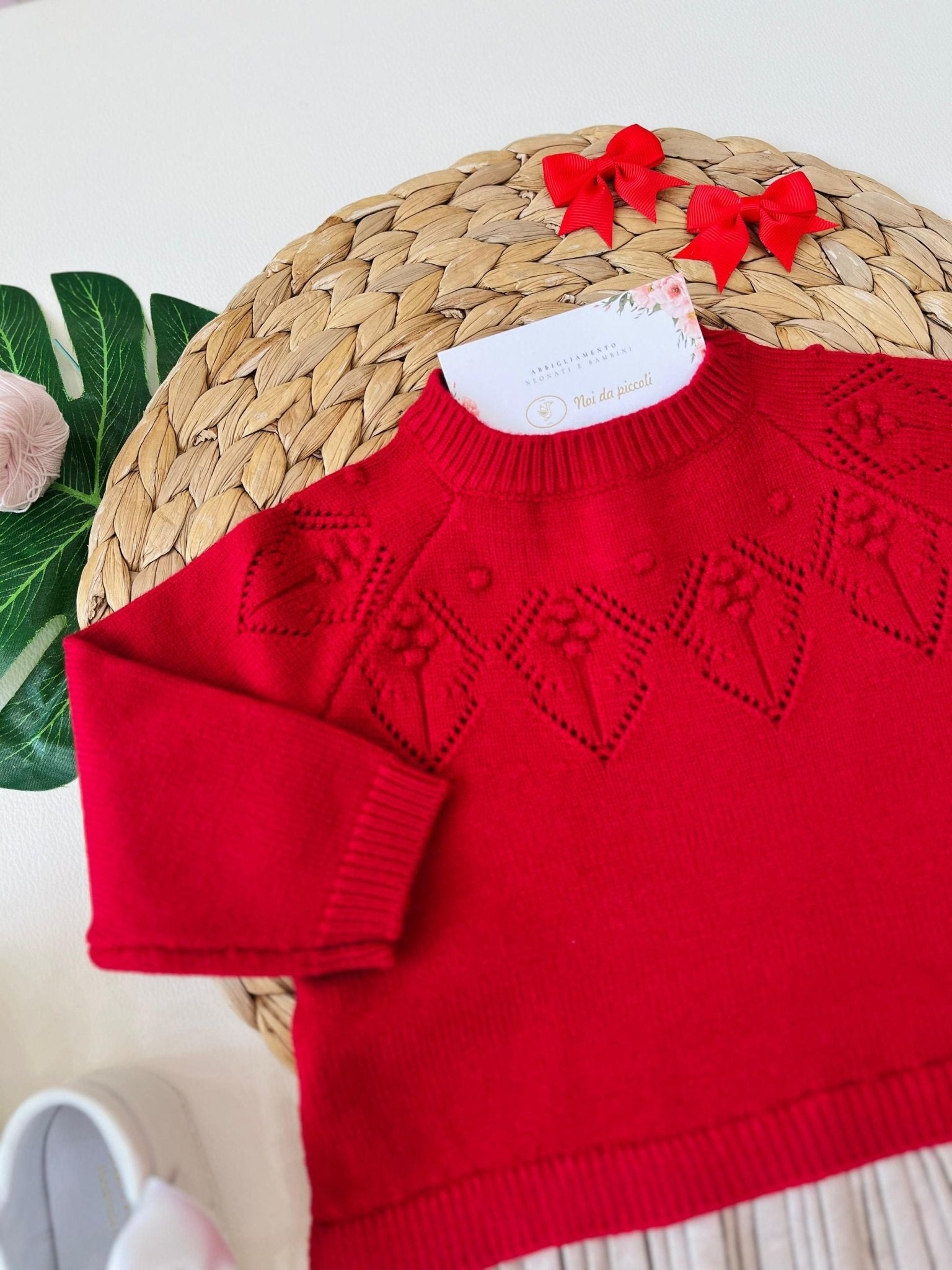 vestina COTONE CALDO ROSSO - Noi da piccoli