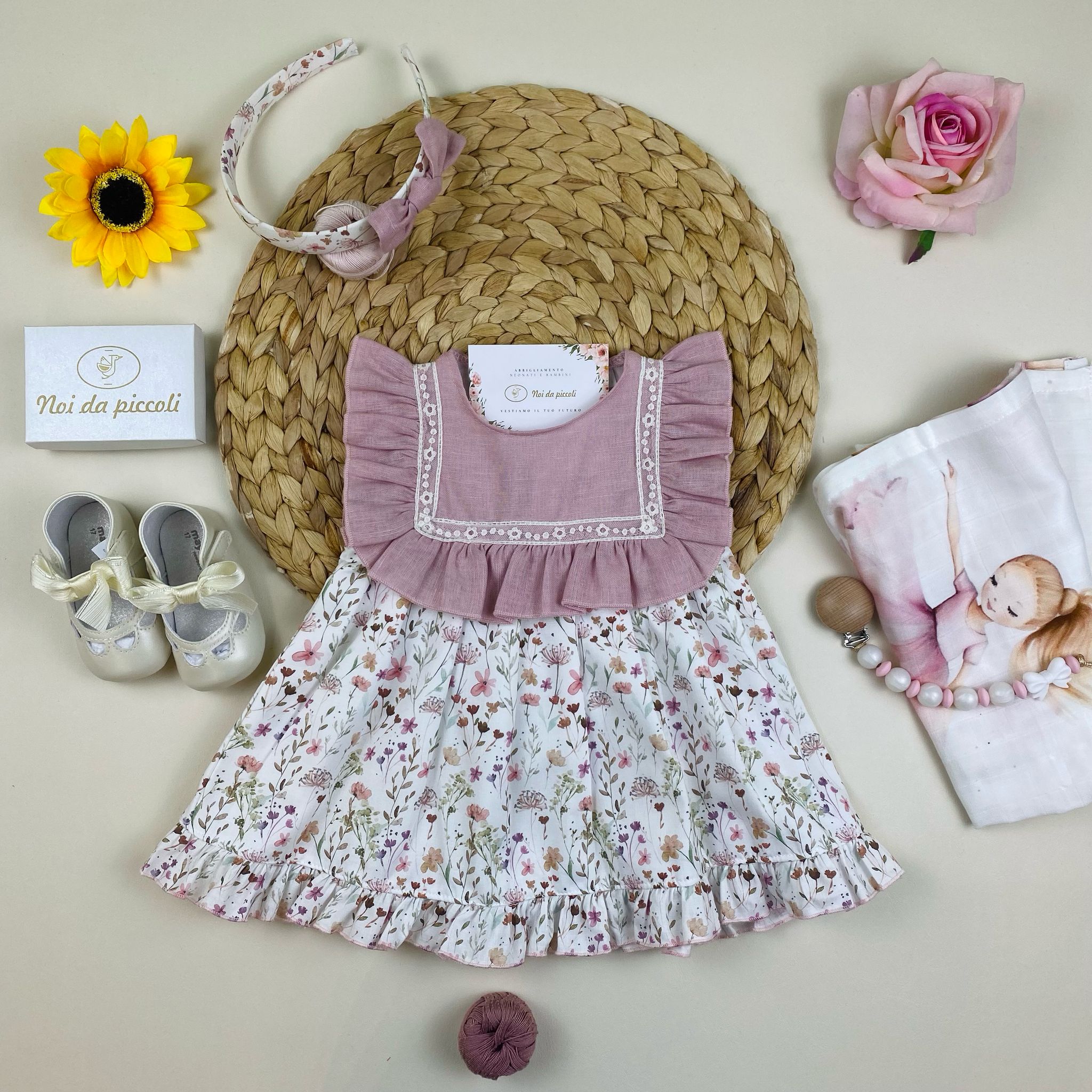 vestina Cotone Rosa - Noi da piccoli