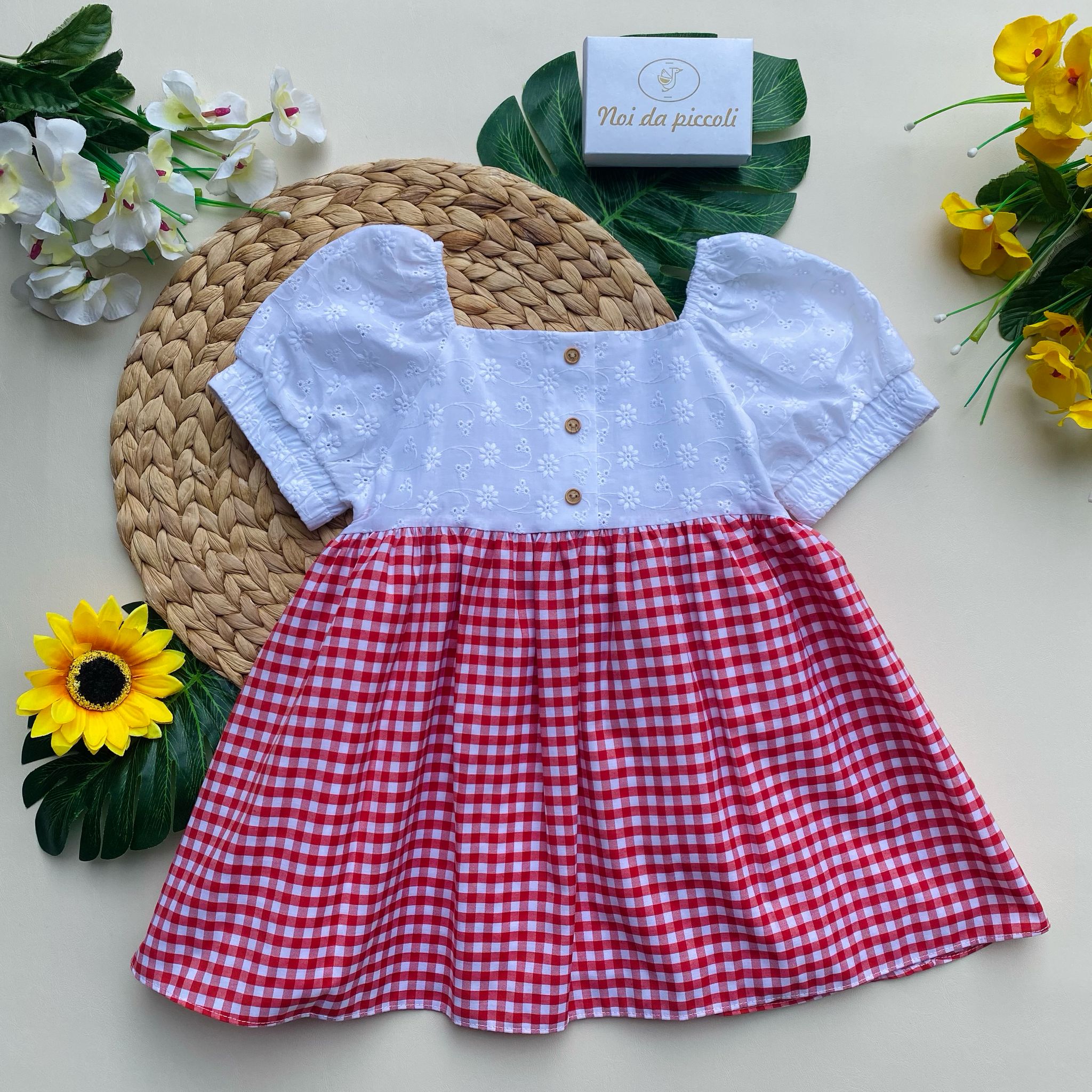 vestina Cotone Rosso - Noi da piccoli