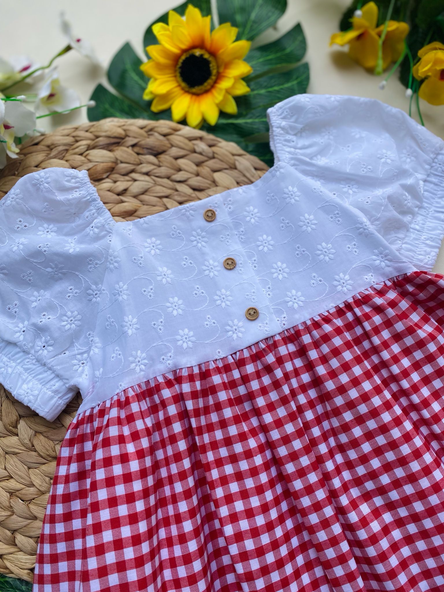 vestina Cotone Rosso - Noi da piccoli