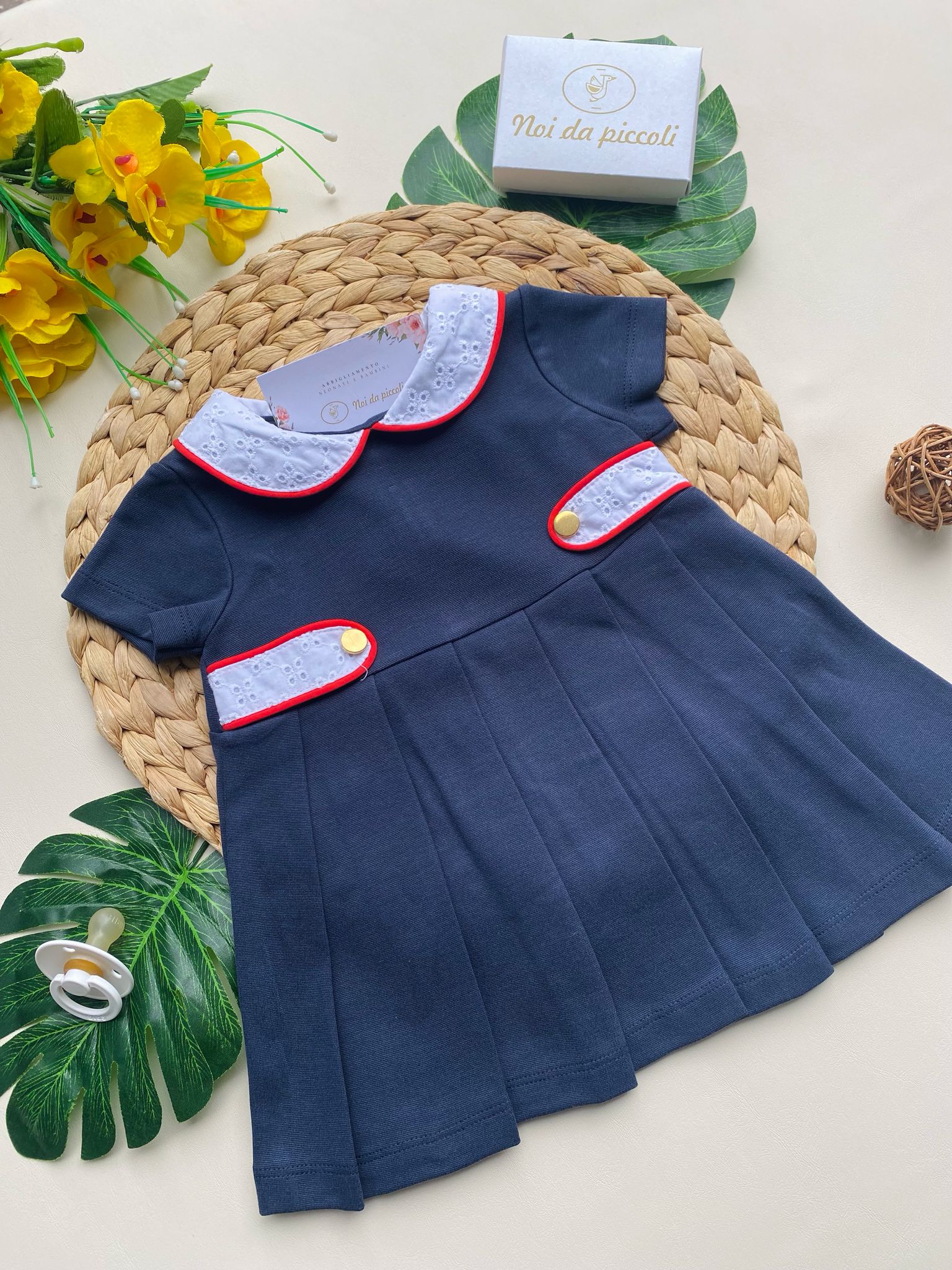 vestina in colorazione blu notte - Noi da piccoli