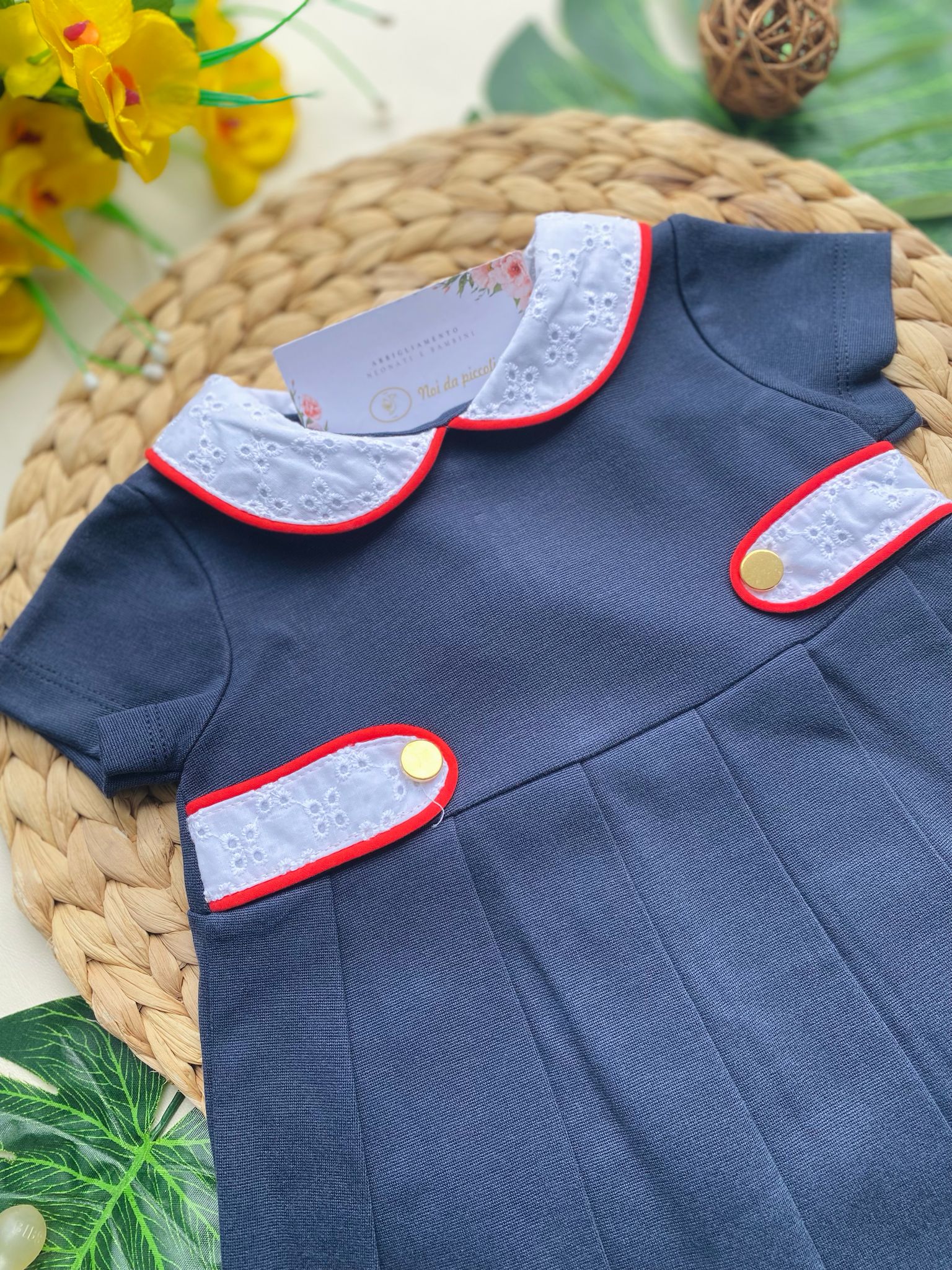 vestina in colorazione blu notte - Noi da piccoli