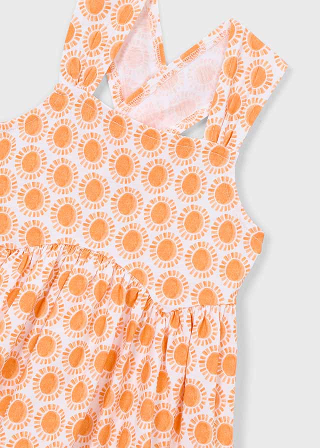 VESTINA IN COTONE Arancione - Noi da piccoli