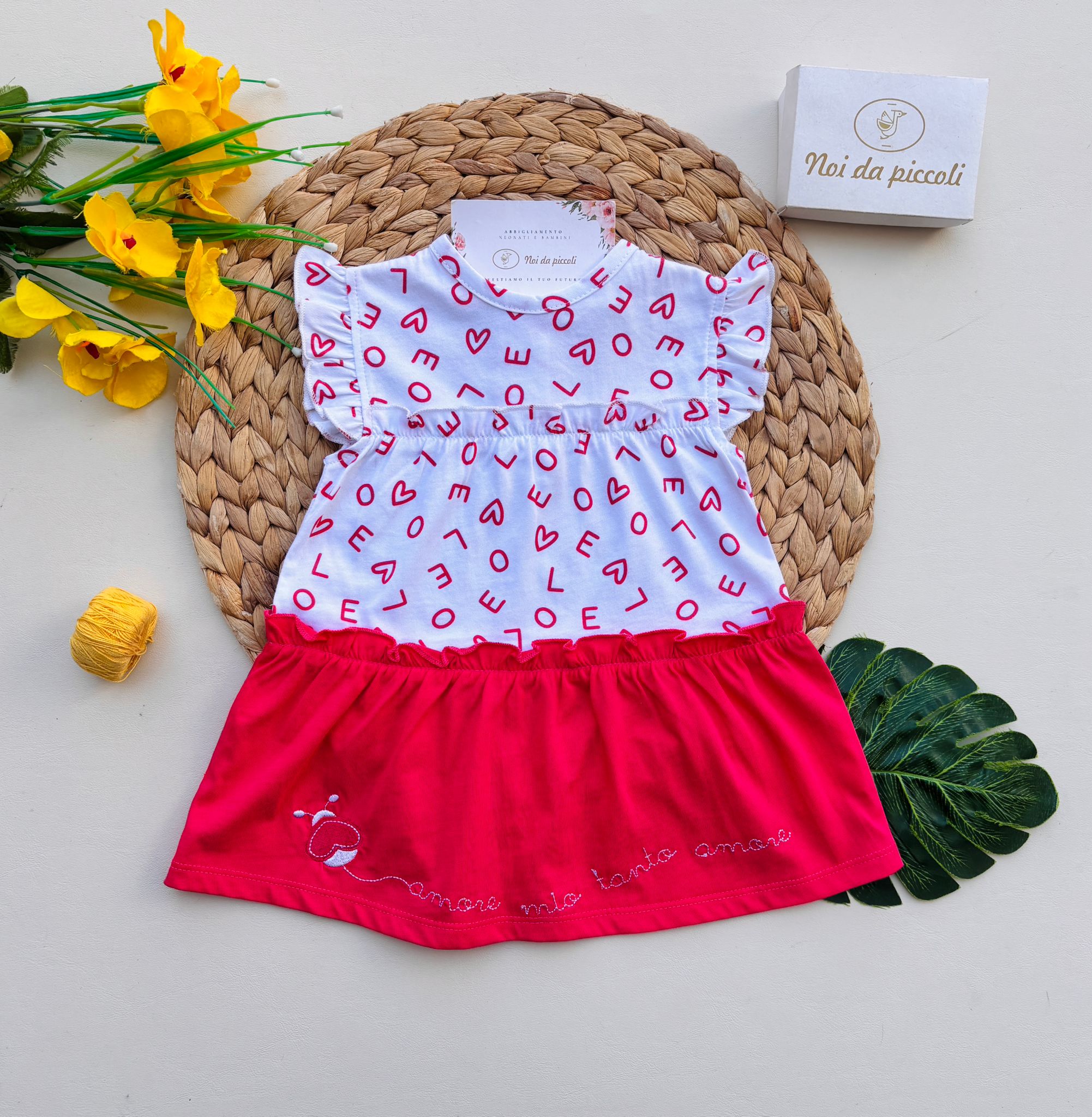 VESTINA IN COTONE FUCSIA - Noi da piccoli