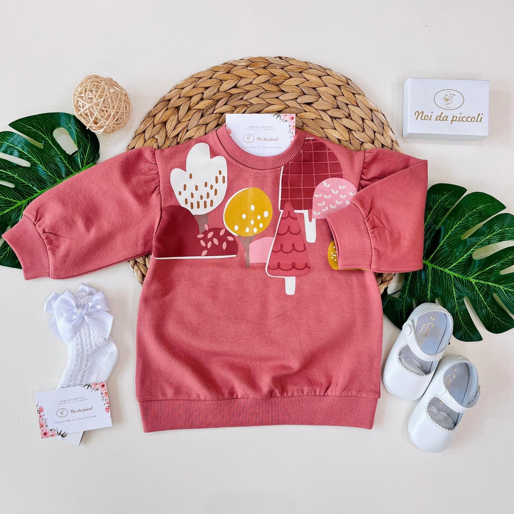 VESTINA IN FELPA ARCILLA - Noi da piccoli