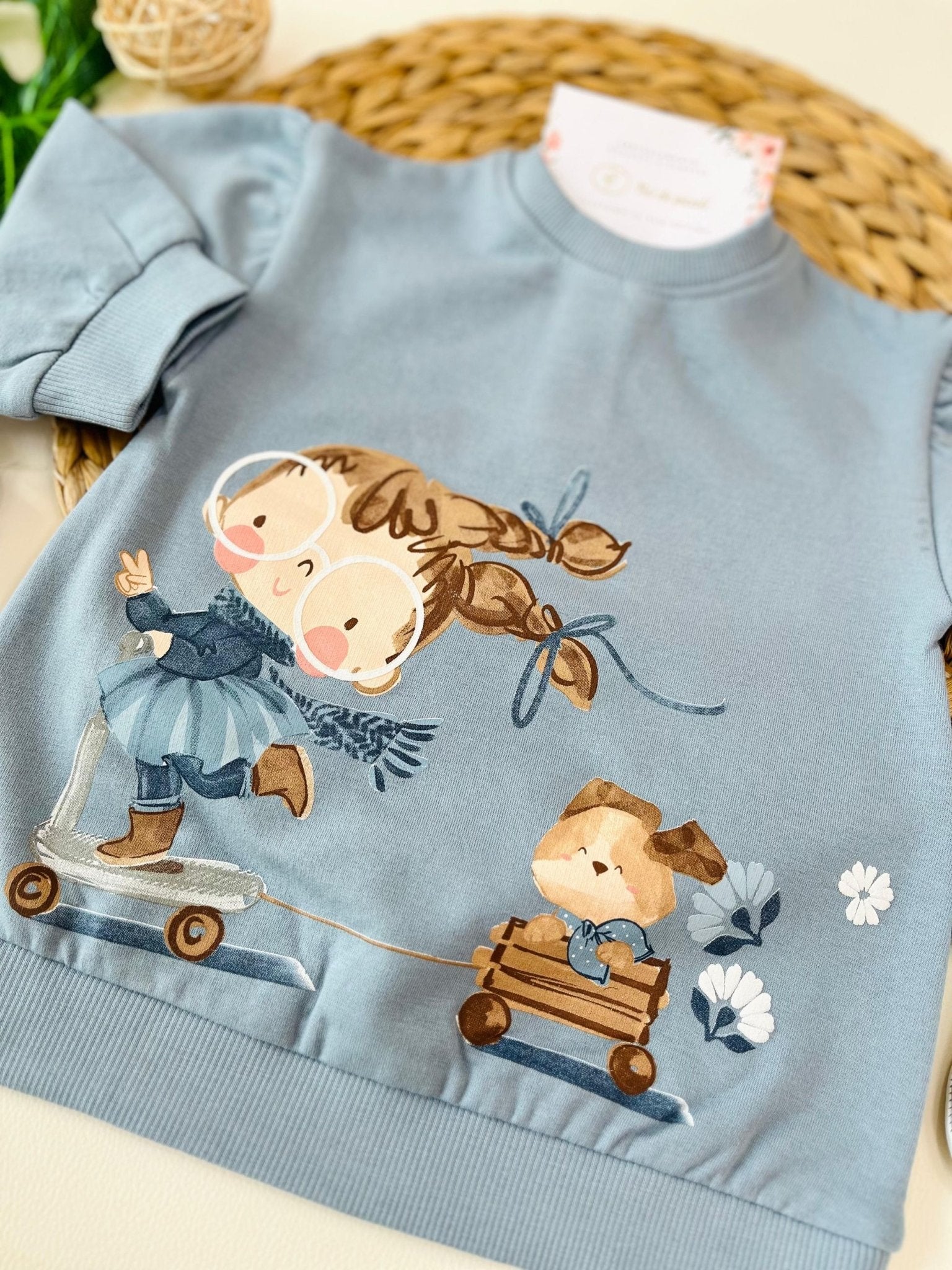 VESTINA IN FELPA OPALO - Noi da piccoli