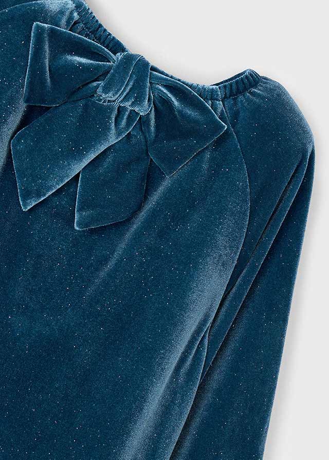 VESTINA IN VELLUTO CON BRILLANTINI OCEANO - Noi da piccoli