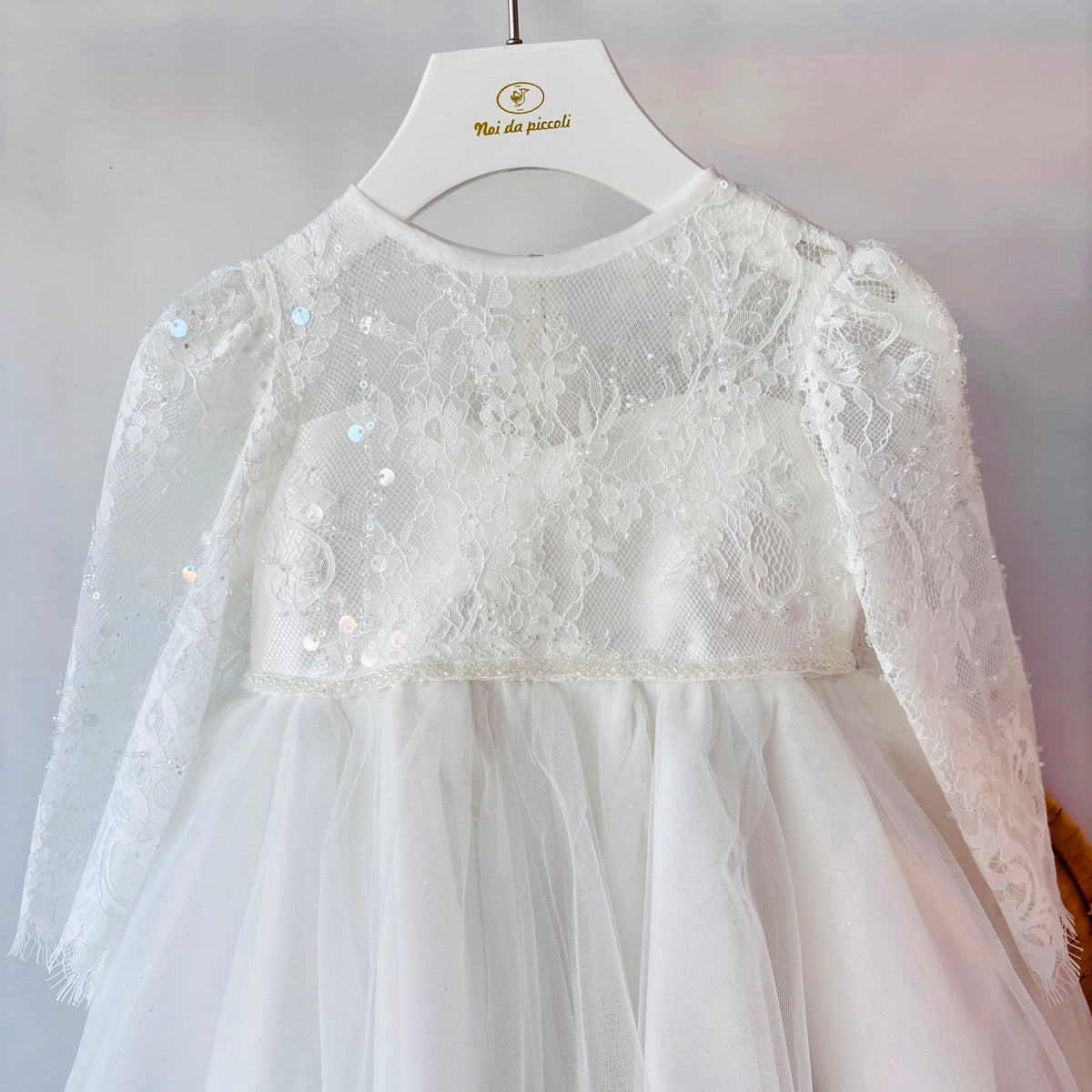 vestito cerimoniale Lumière BIANCO - Noi da piccoli