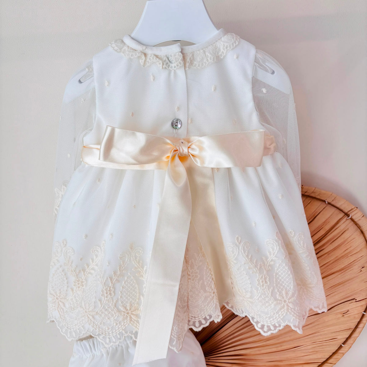 Ivory Retro Lace Ceremony Dress Cua-Cuak - Noi da piccoli