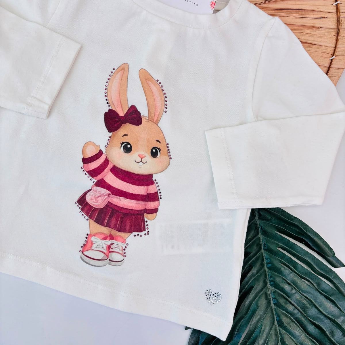 MAGLIA IN COTONE CALDO BIANCO