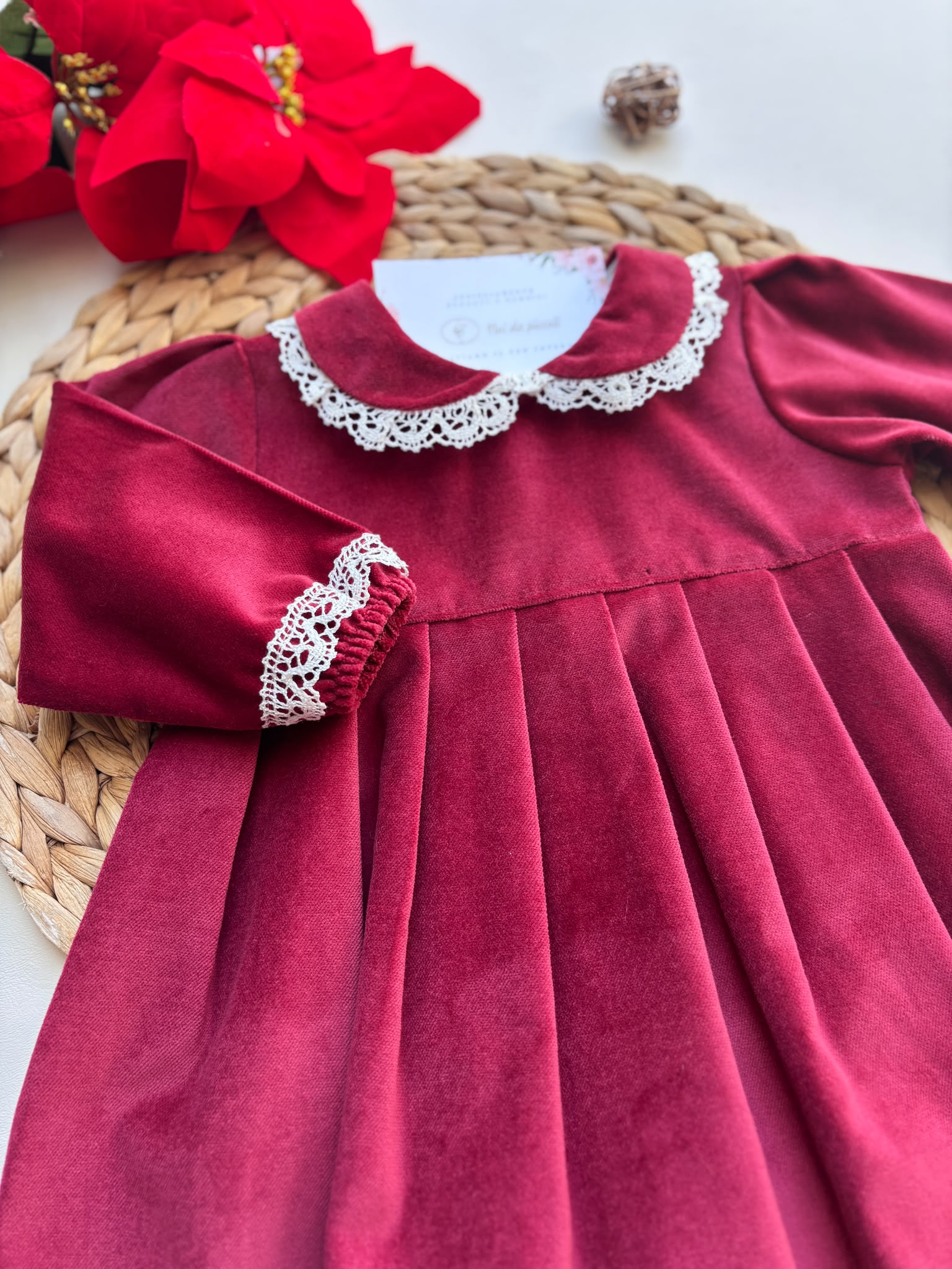 VESTINA COTONE CALDO ROSSO