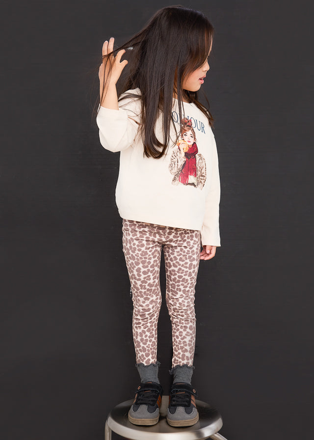 COMPLETO "BONJOUR " PANNA IN COTONE CALDO