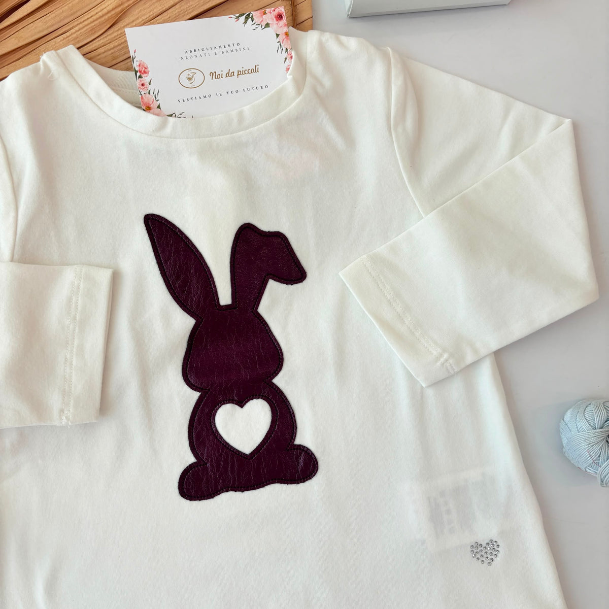 MAGLIA IN COTONE CALDO BIANCO