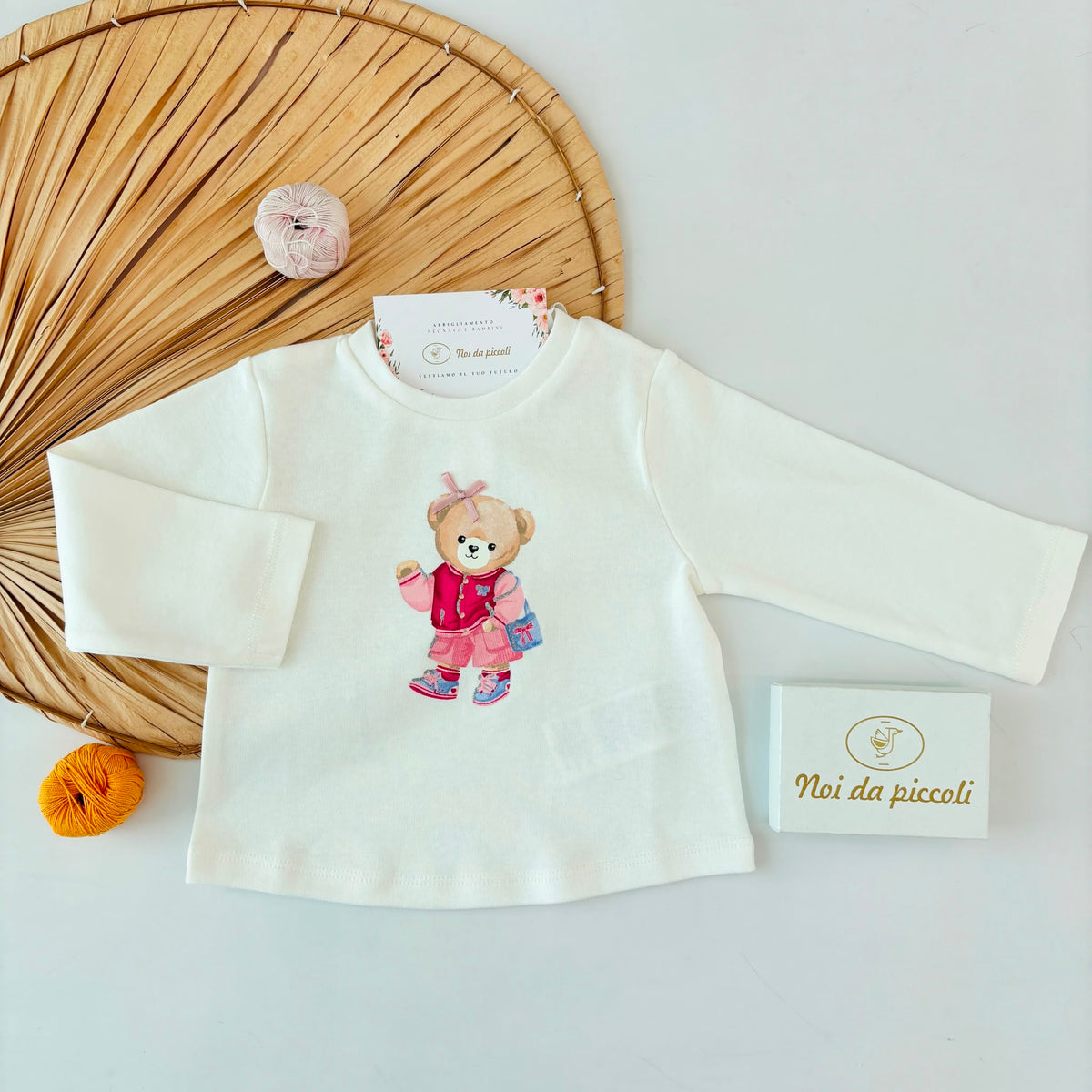 MAGLIA IN COTONE CALDO BIANCO