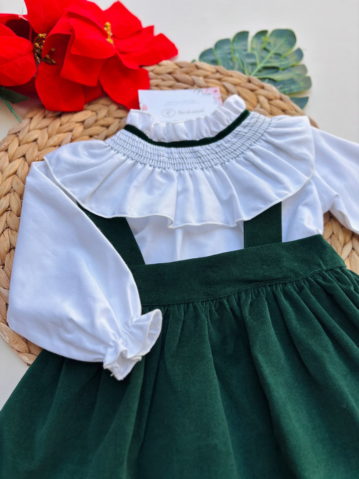 COMPLETO 2 PZ COTONE CALDO VERDE