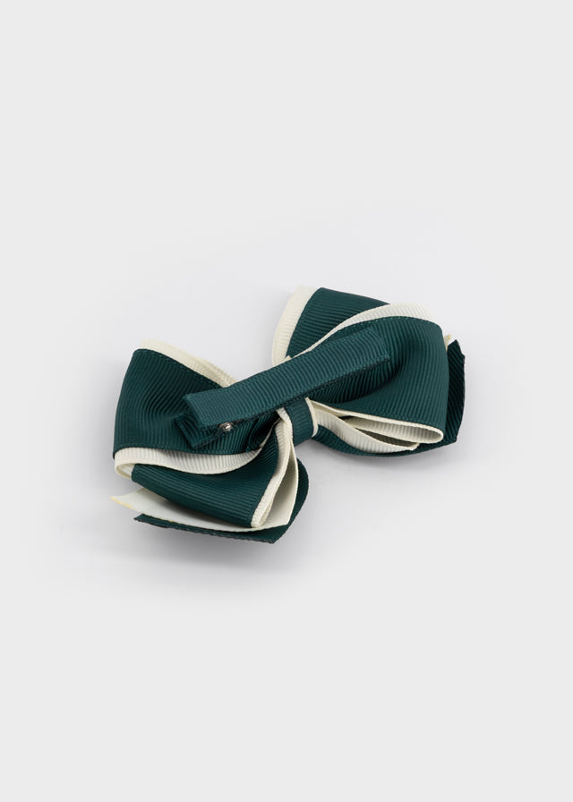 FERMAGLIO VERDE CON BORDINI BEIGE