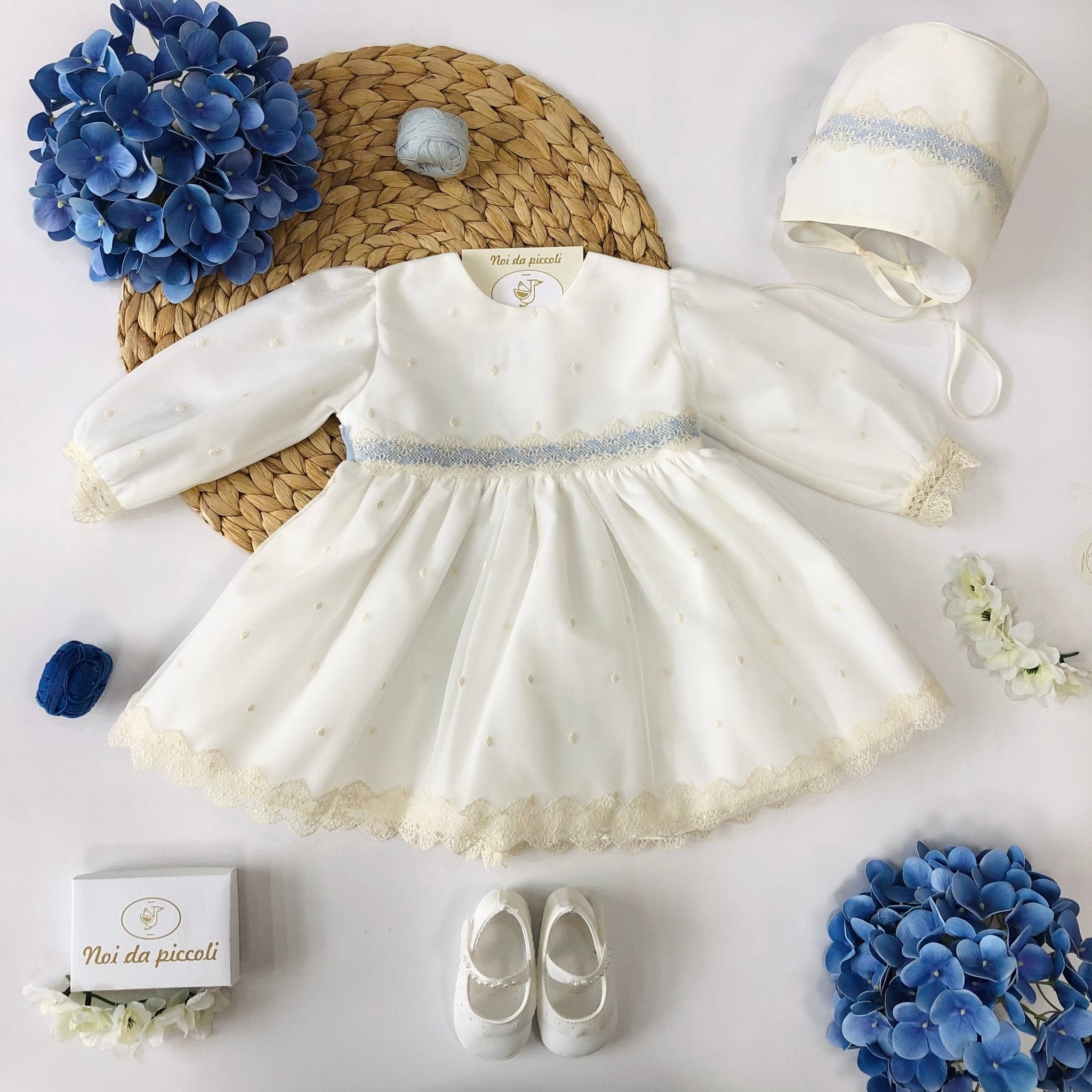 ABITINO CERIMONIALE AVORIO E POLVERE ATENA - Noi da piccoli
