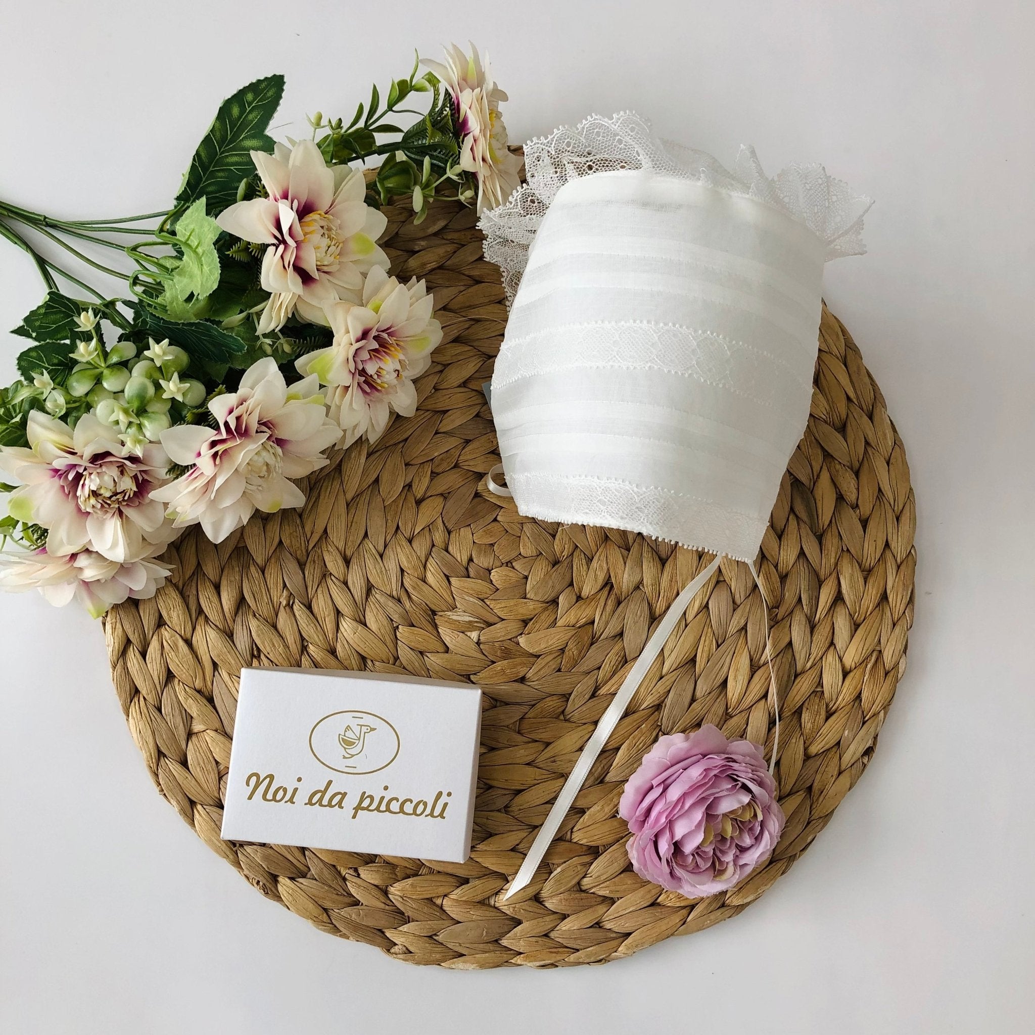 ABITINO CERIMONIALE BIANCO E ROSA ALISYA - Noi da piccoli