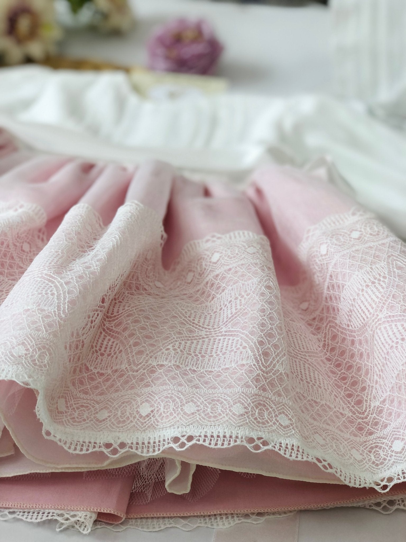 ABITINO CERIMONIALE BIANCO E ROSA ALISYA - Noi da piccoli