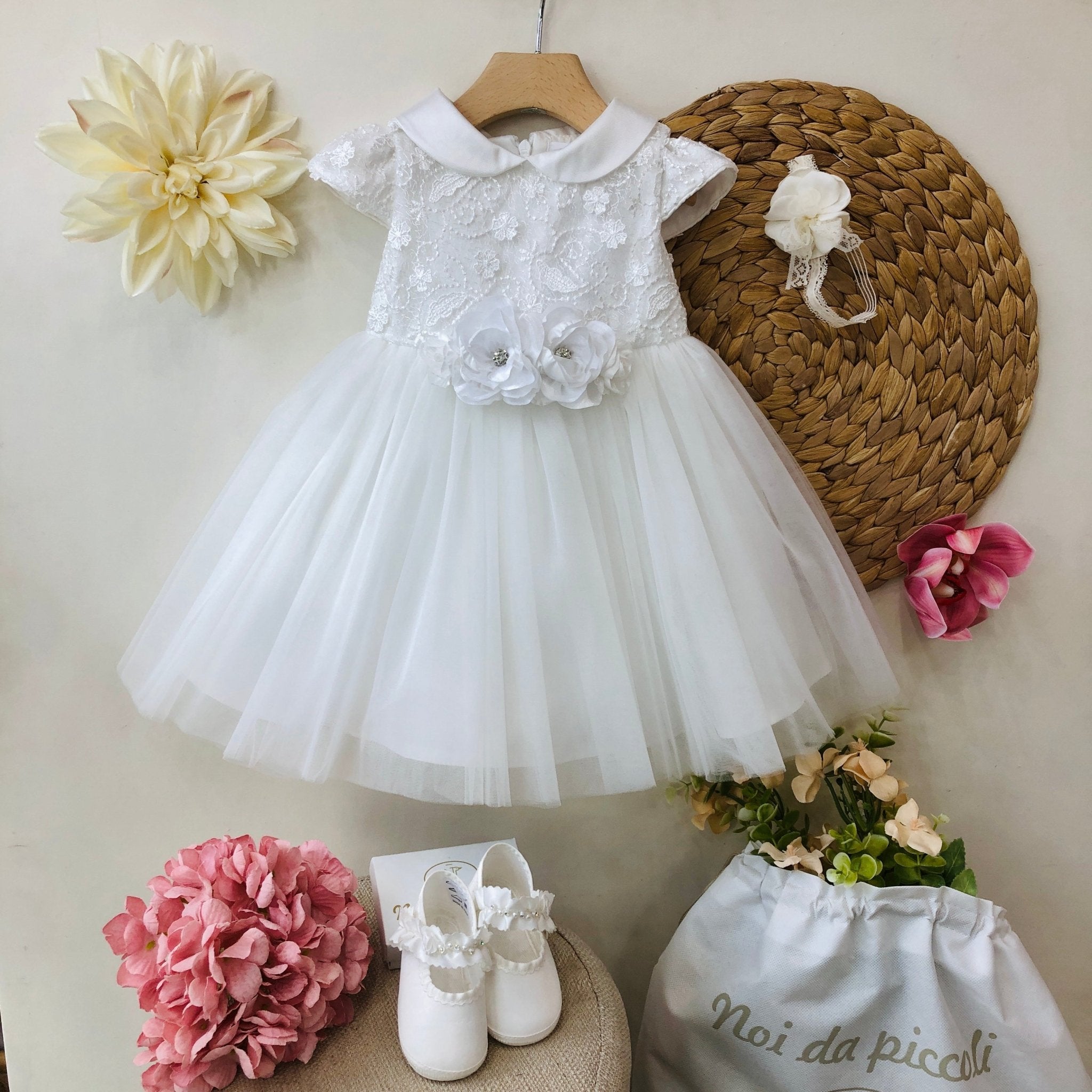 ABITINO CERIMONIALE BIANCO QUADRIFOGLIO - Noi da piccoli