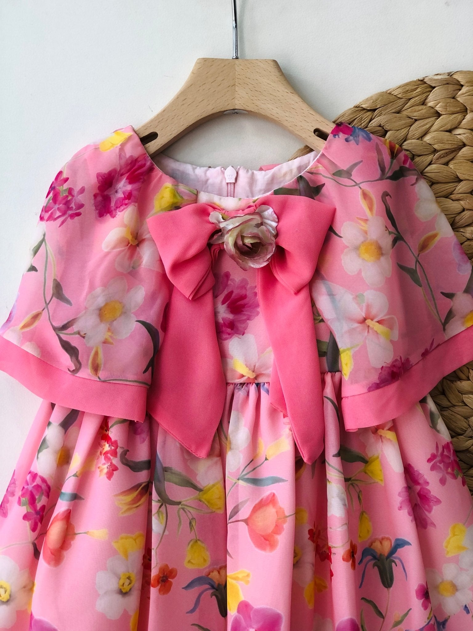 ABITINO CHIFFON PINK FLOREAL