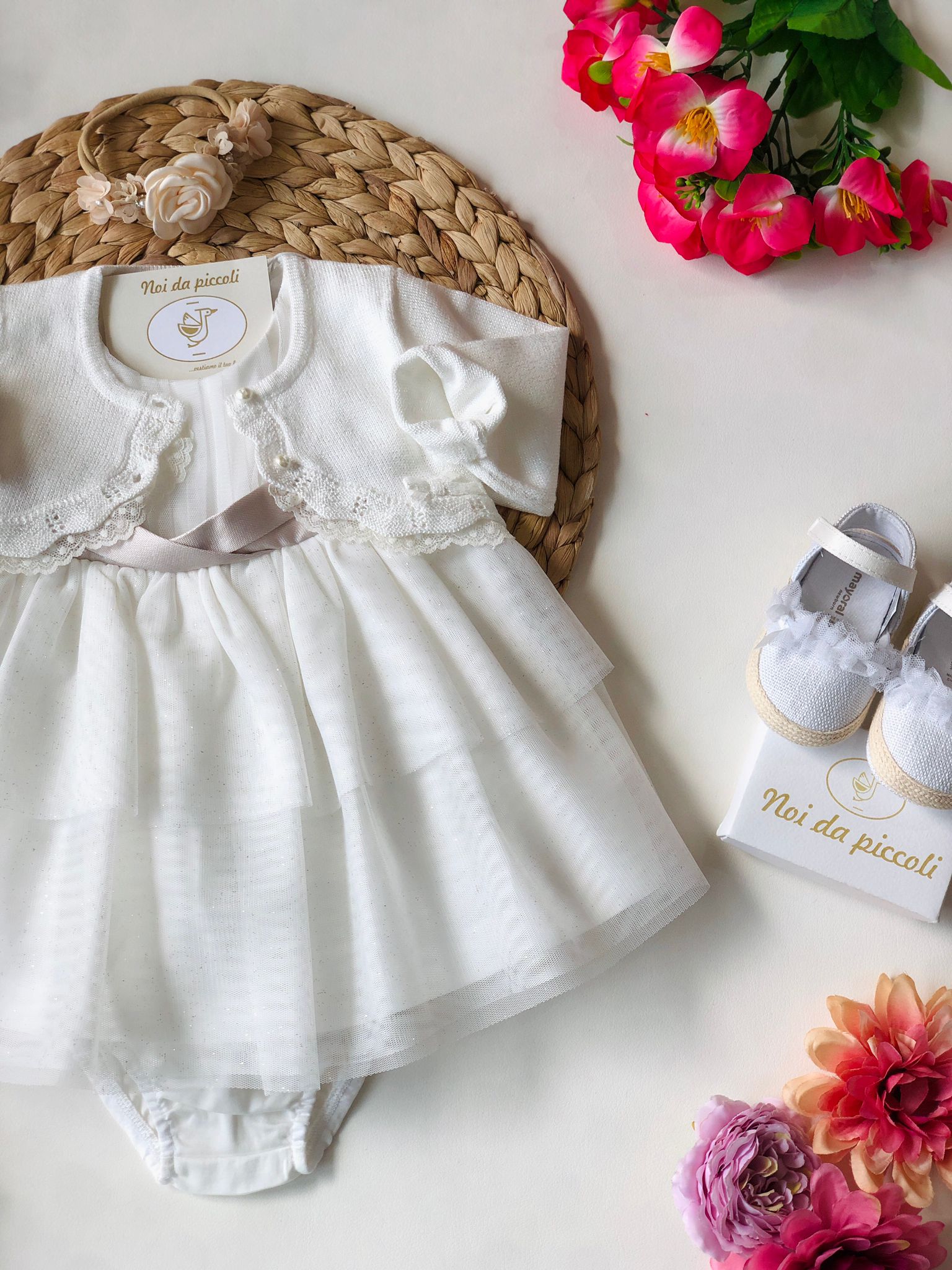 ABITINO CON CULOTTINA FASCIA BEIGE GLITTER